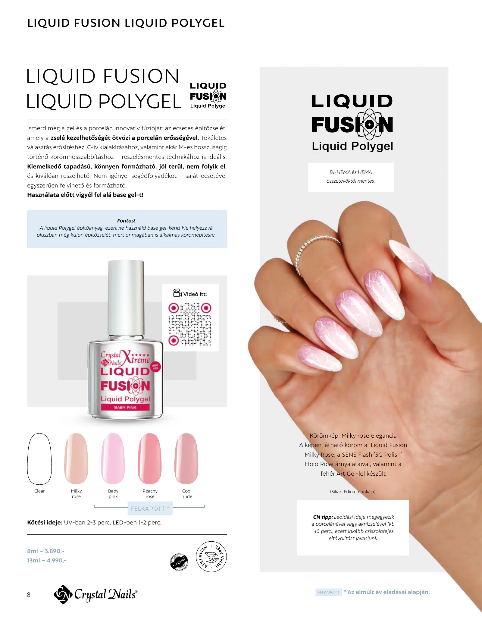Crystal Nails akciós újság, 8. oldal (2026. jan. 1. – 2027. dec. 31.)