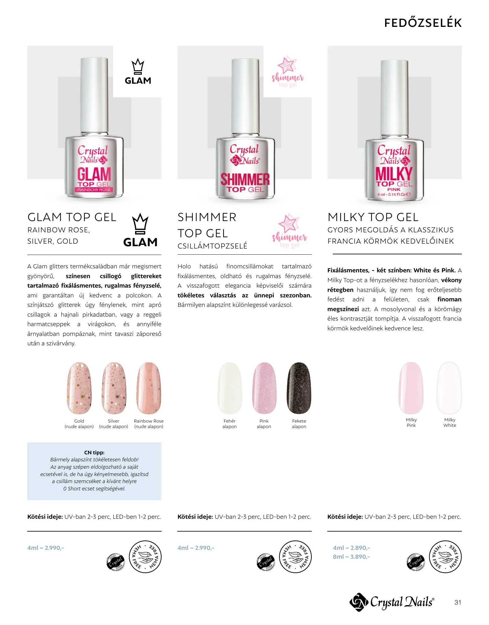Crystal Nails akciós újság, 31. oldal (2026. jan. 1. – 2027. dec. 31.)
