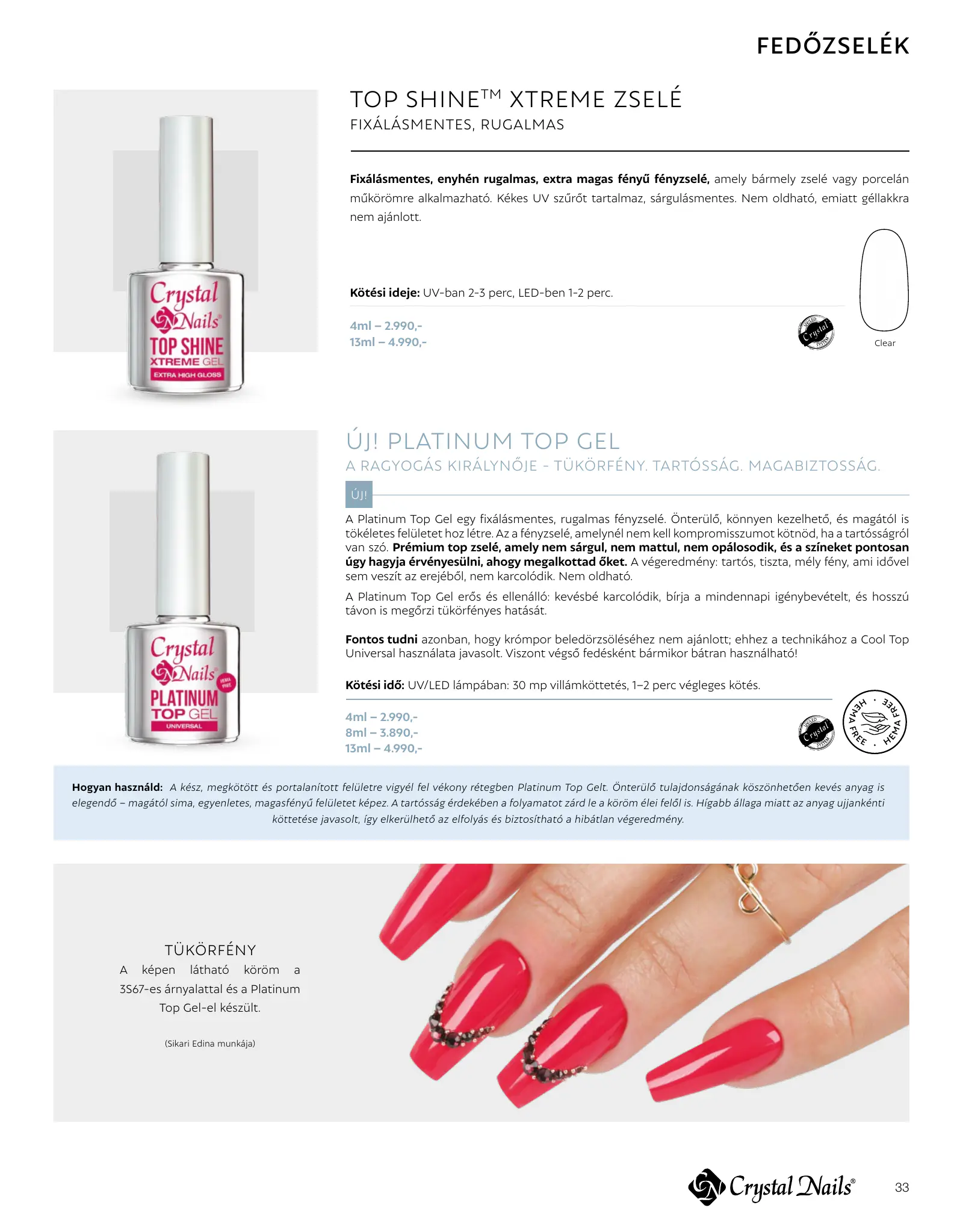 Crystal Nails akciós újság, 33. oldal (2026. jan. 1. – 2027. dec. 31.)