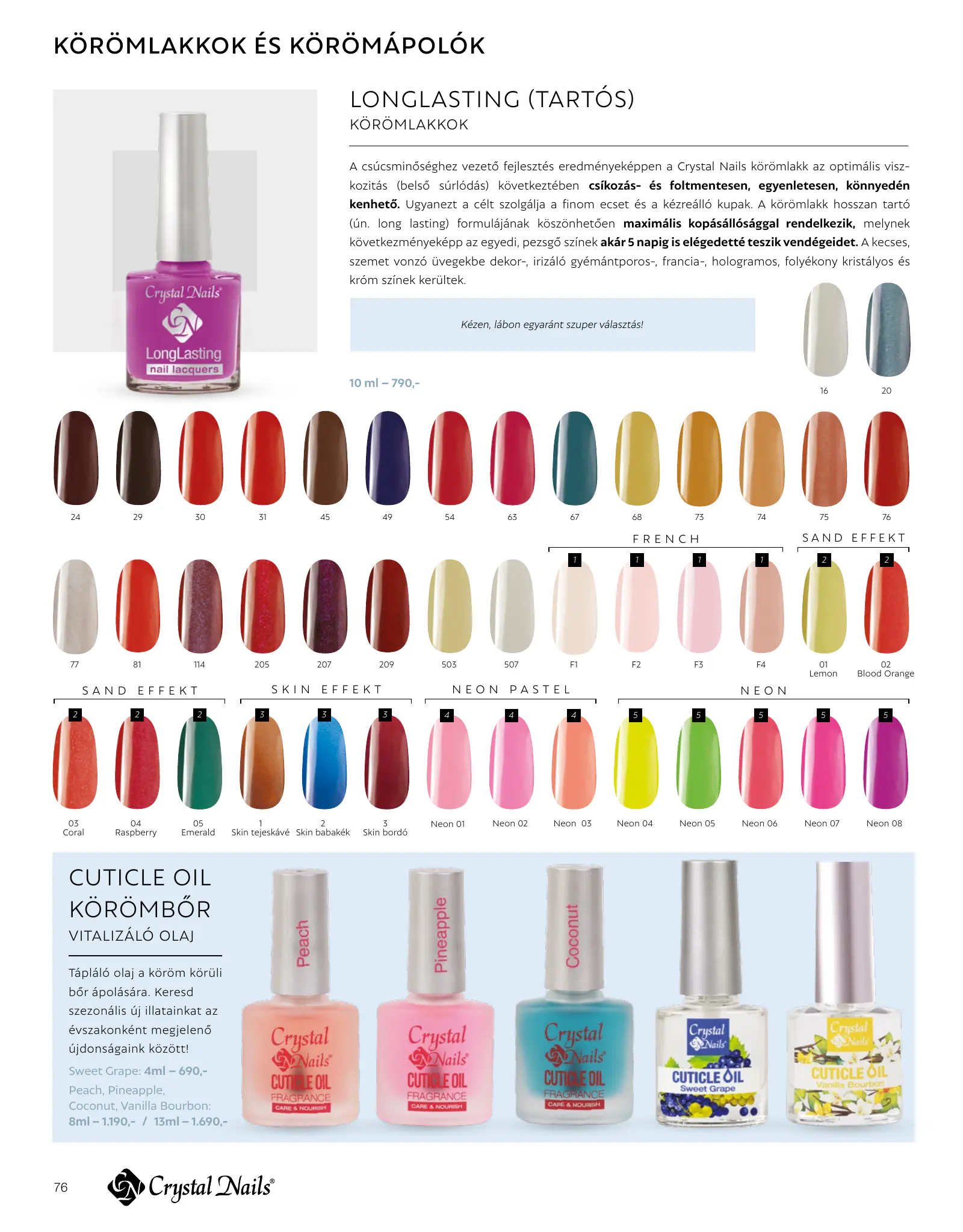 Crystal Nails akciós újság, 76. oldal (2026. jan. 1. – 2027. dec. 31.)