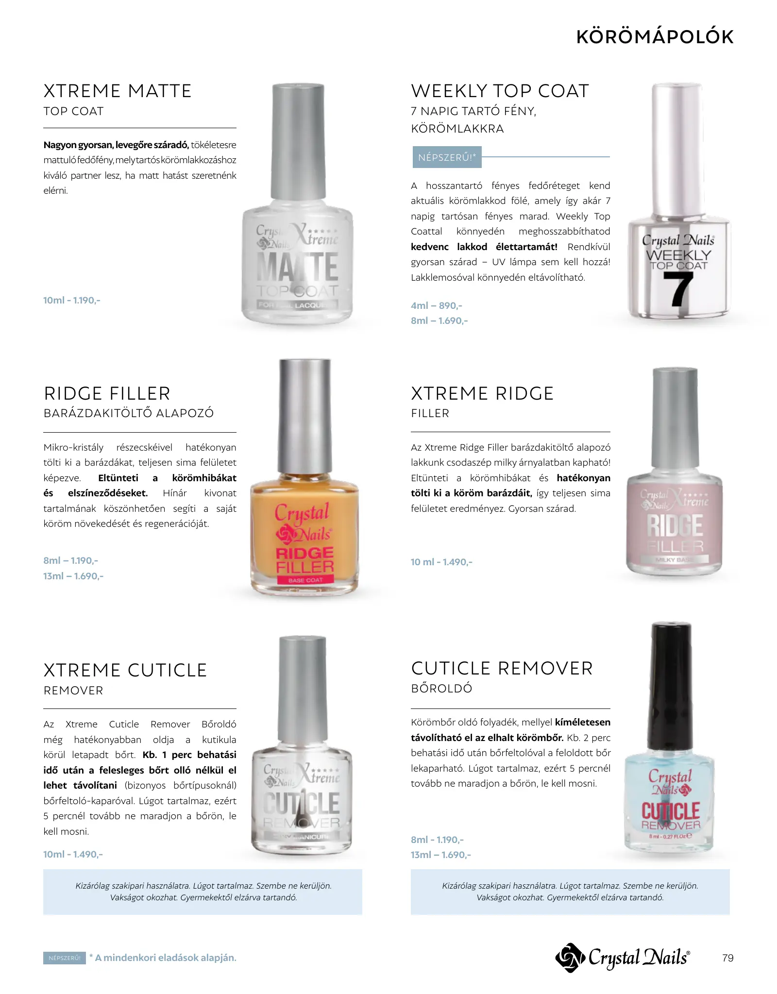 Crystal Nails akciós újság, 79. oldal (2026. jan. 1. – 2027. dec. 31.)
