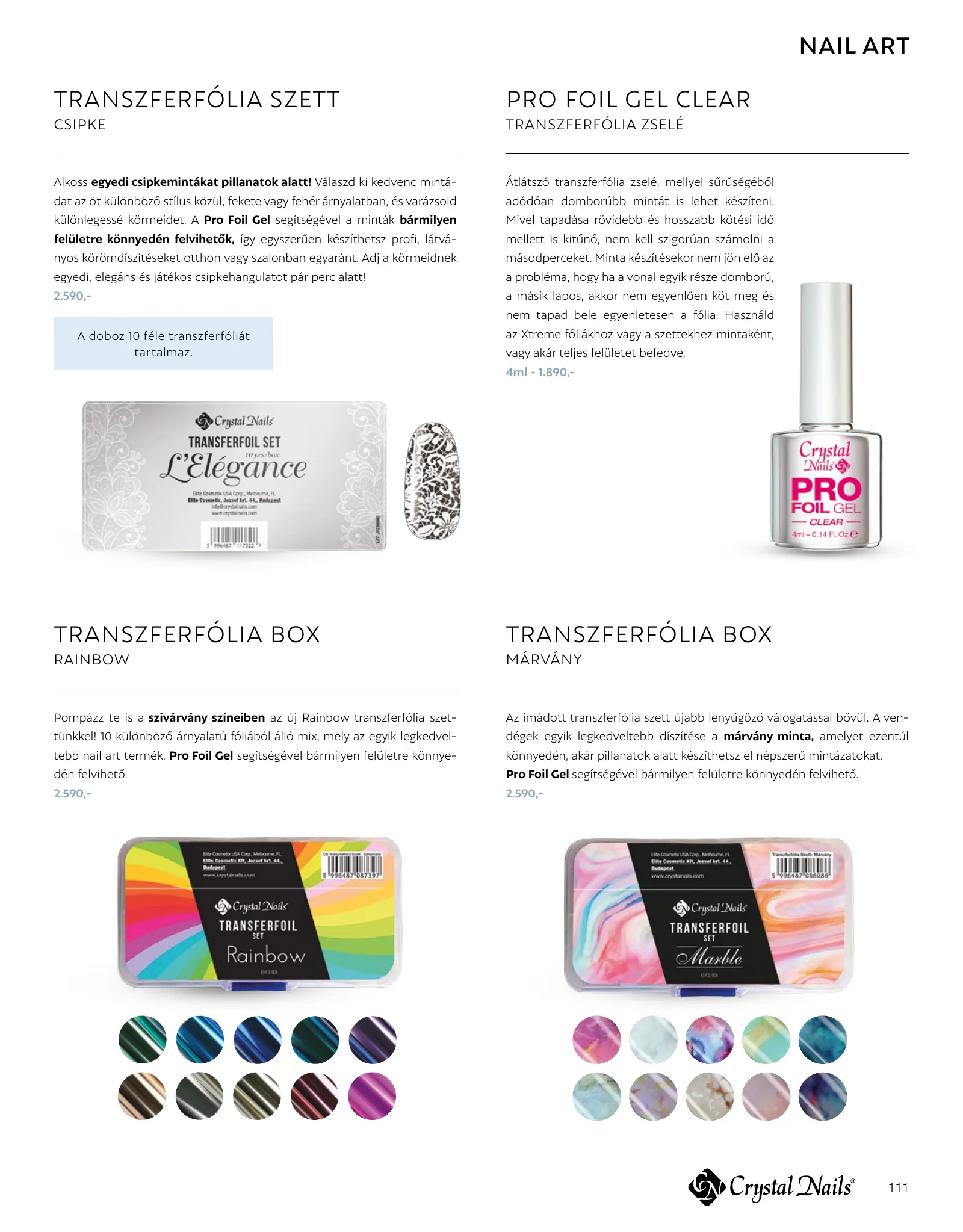Crystal Nails akciós újság, 111. oldal (2026. jan. 1. – 2027. dec. 31.)