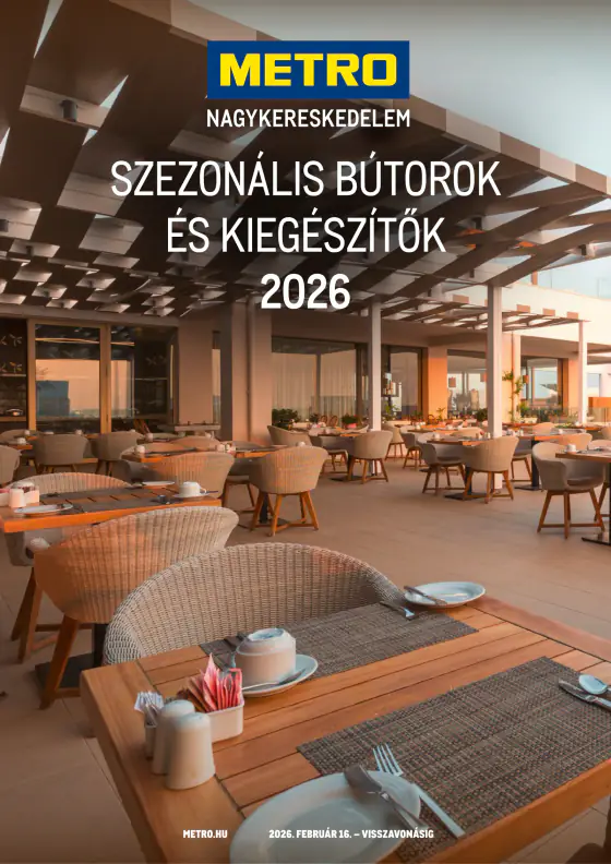 Metro Szezonális bútorok és kiegészítők – febr. 16-ától