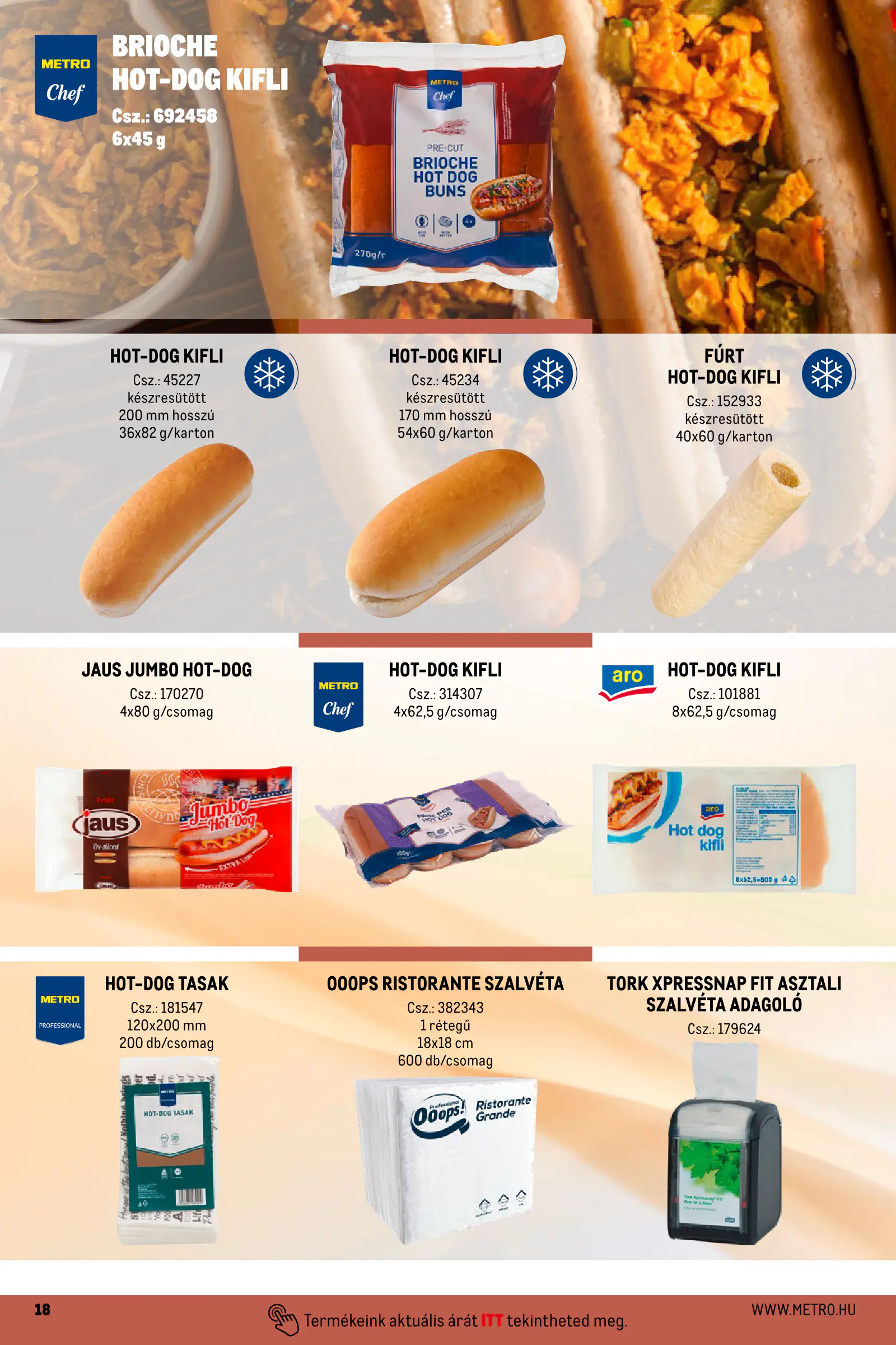 Metro Street food megoldások, 18. oldal (ápr. 1-jétől)