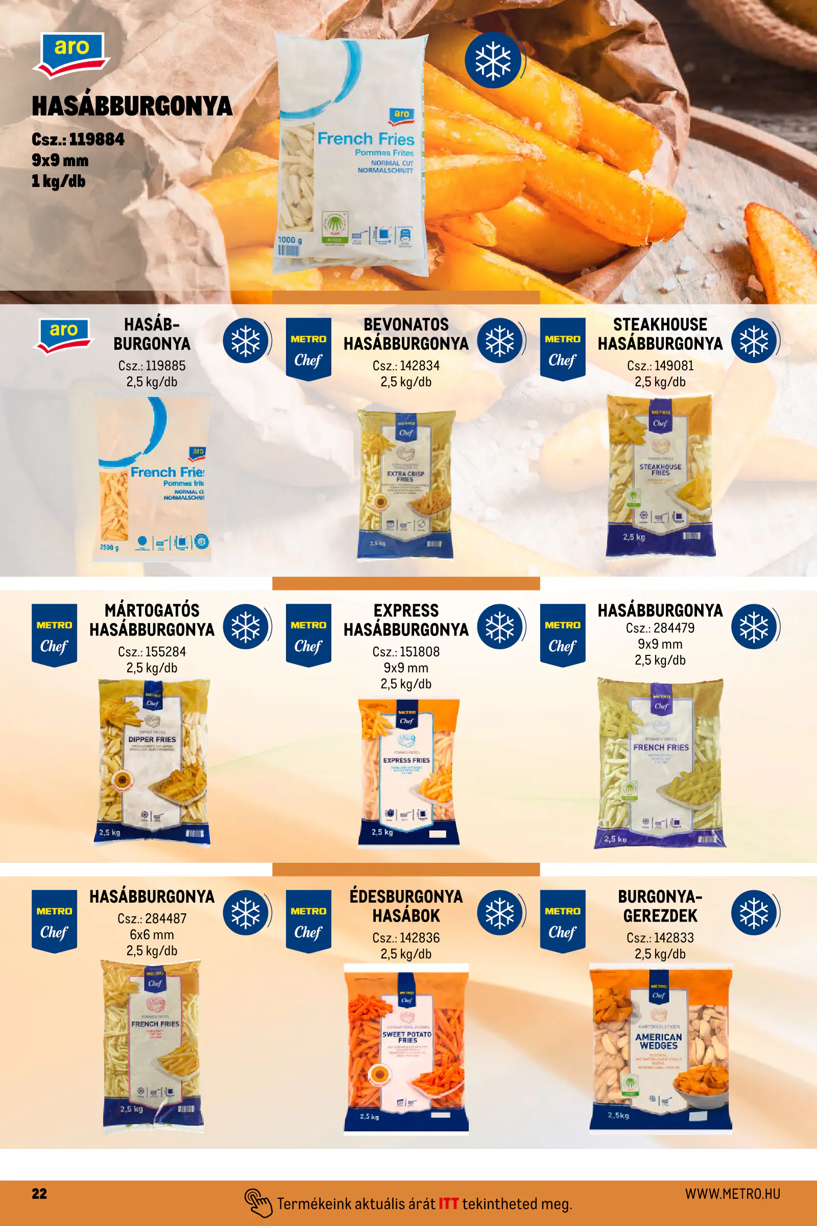 Metro Street food megoldások, 22. oldal (ápr. 1-jétől)