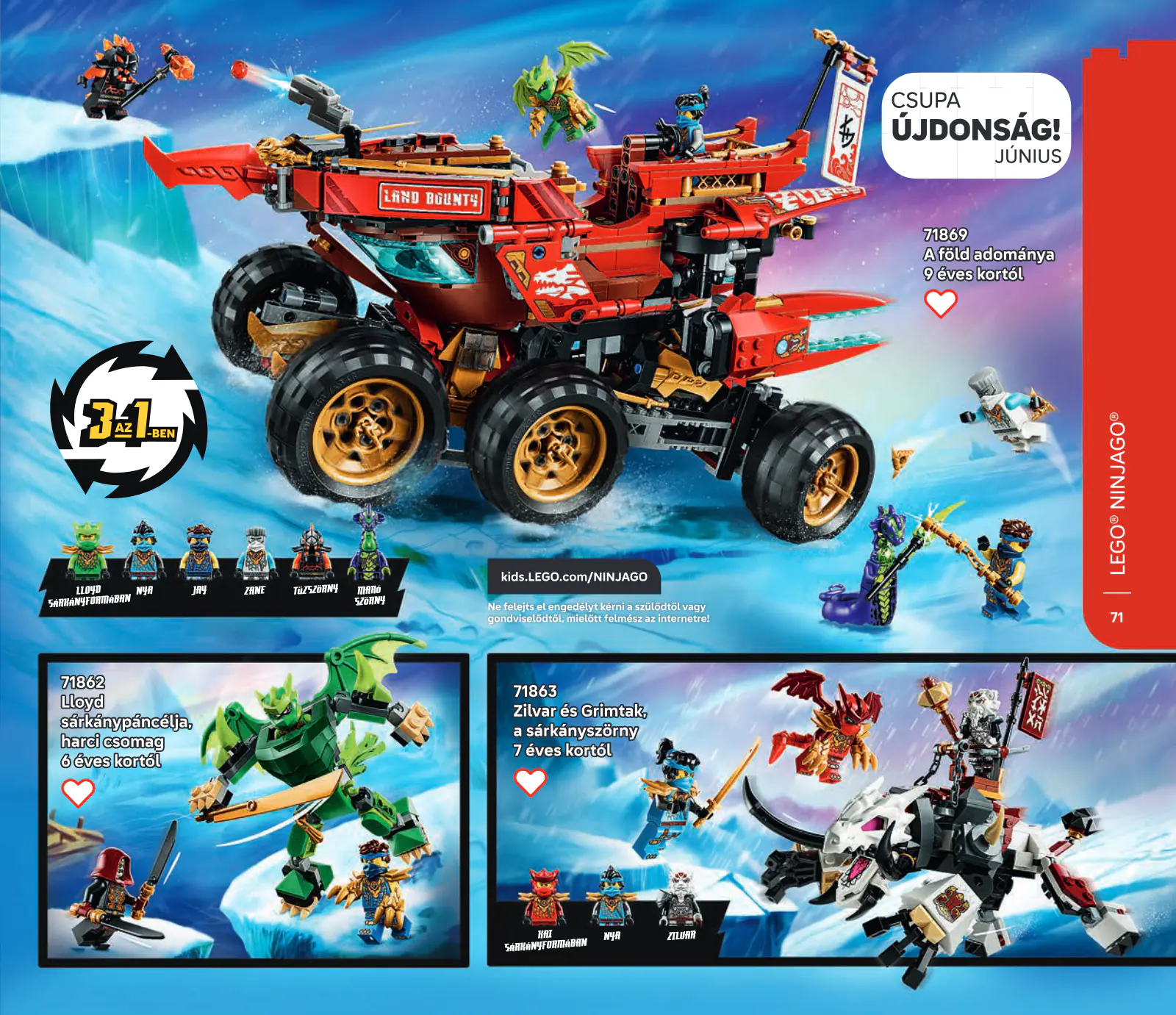 LEGO katalógus, 71. oldal (jún. 1. – dec. 31.)