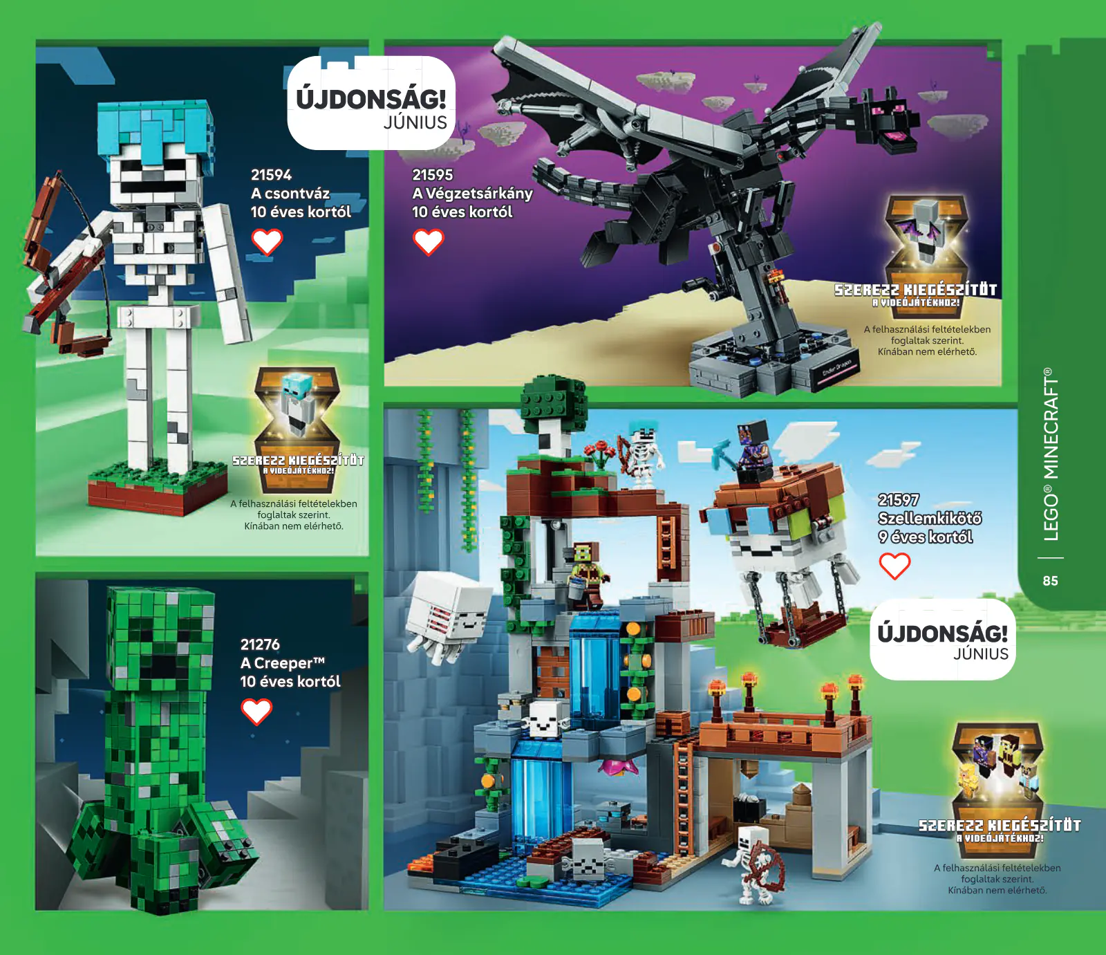 LEGO katalógus, 85. oldal (jún. 1. – dec. 31.)