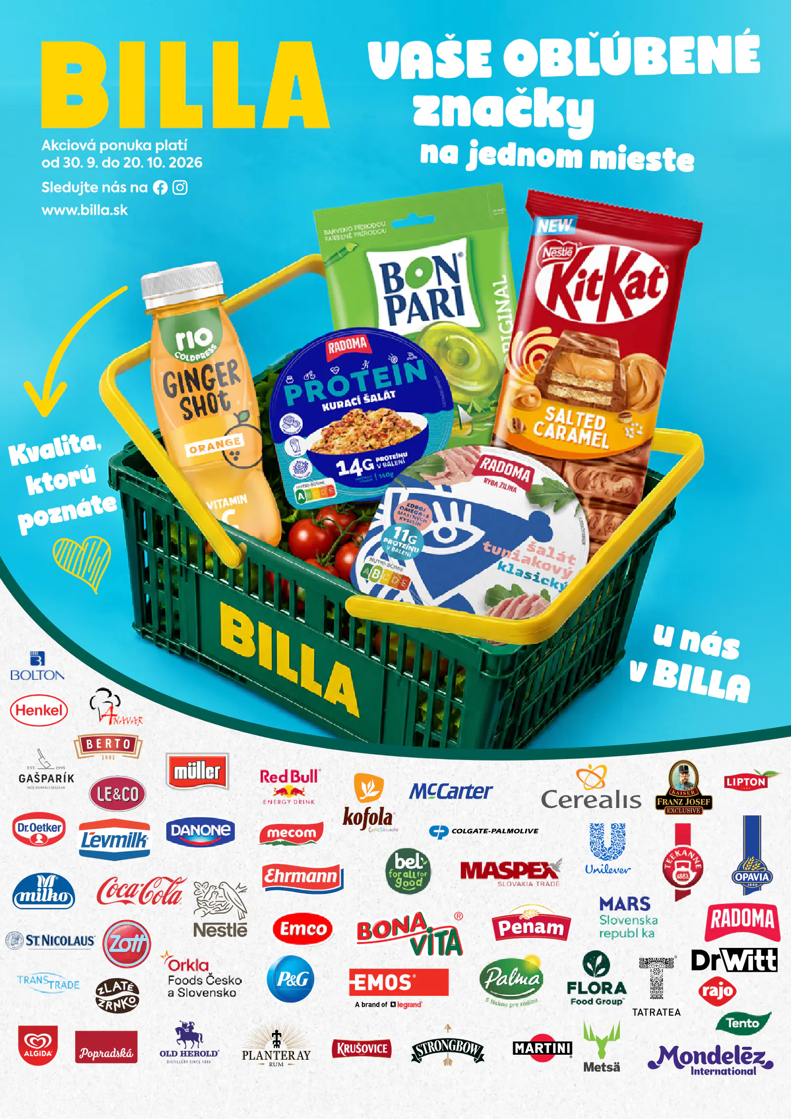 Katalóg BILLA Partners W40-W42 2026, 1. oldal (szept. 30. – okt. 20.)