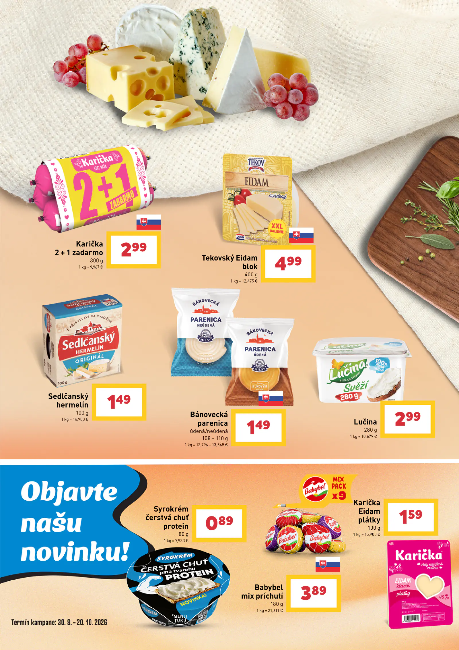 Katalóg BILLA Partners W40-W42 2026, 5. oldal (szept. 30. – okt. 20.)