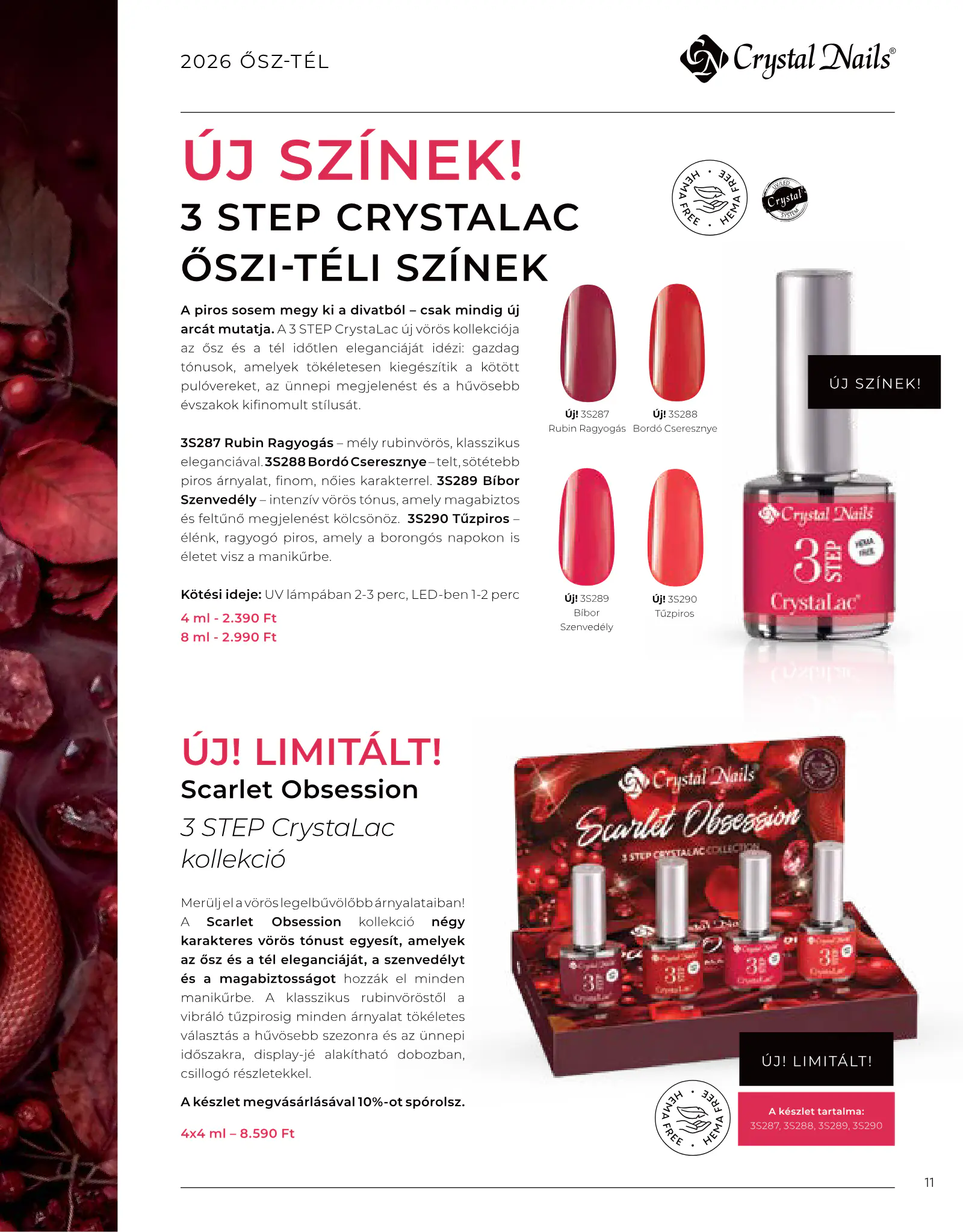 Crystal Nails akciós újság, 11. oldal (2026. szept. 1. – 2027. febr. 28.)