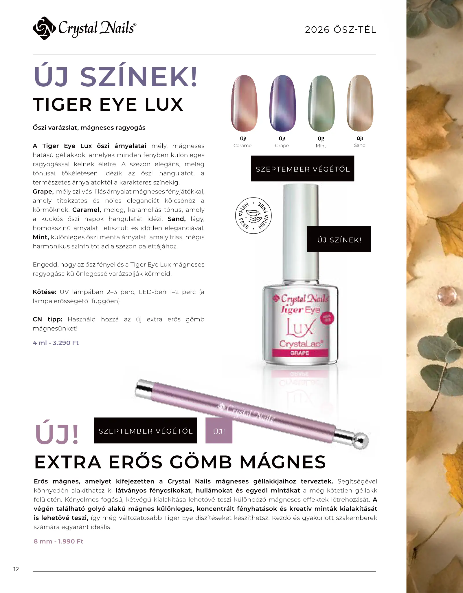 Crystal Nails akciós újság, 12. oldal (2026. szept. 1. – 2027. febr. 28.)