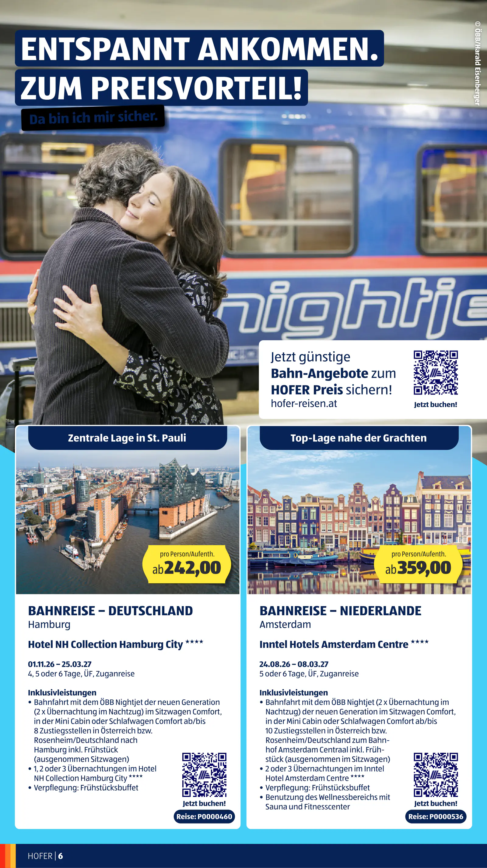 Hofer Ausztria REISEN Katalog Oktober 2026, 6. oldal (szept. 30. – okt. 27.)