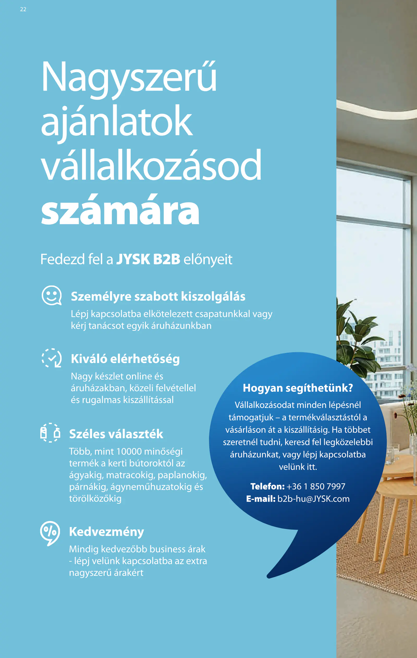 JYSK akciós újság, 23. oldal (szept. 9. – okt. 13.)