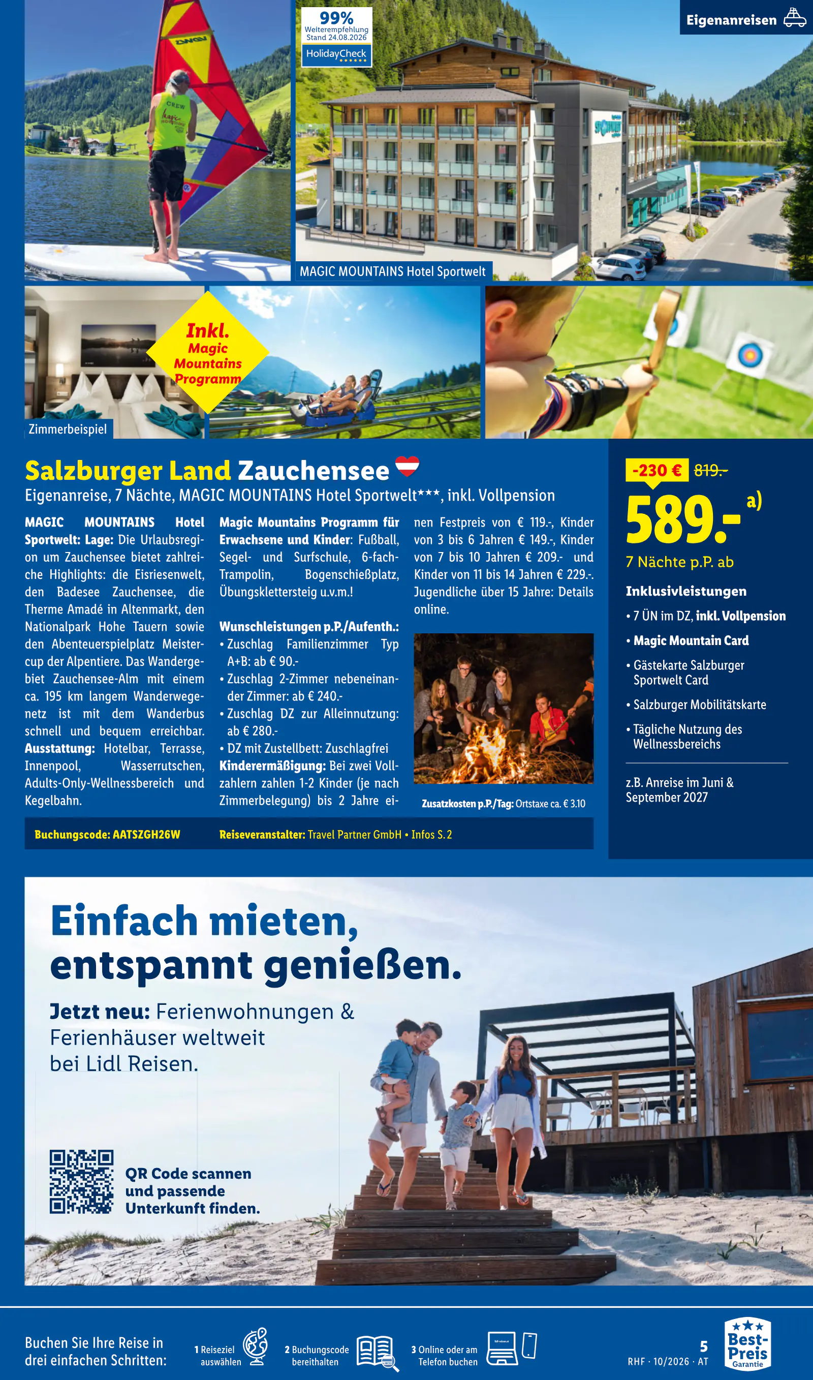 Lidl Ausztria Oktober Reise-Highlights, Buchbar ab 30.9., 5. oldal (szept. 30. – okt. 31.)