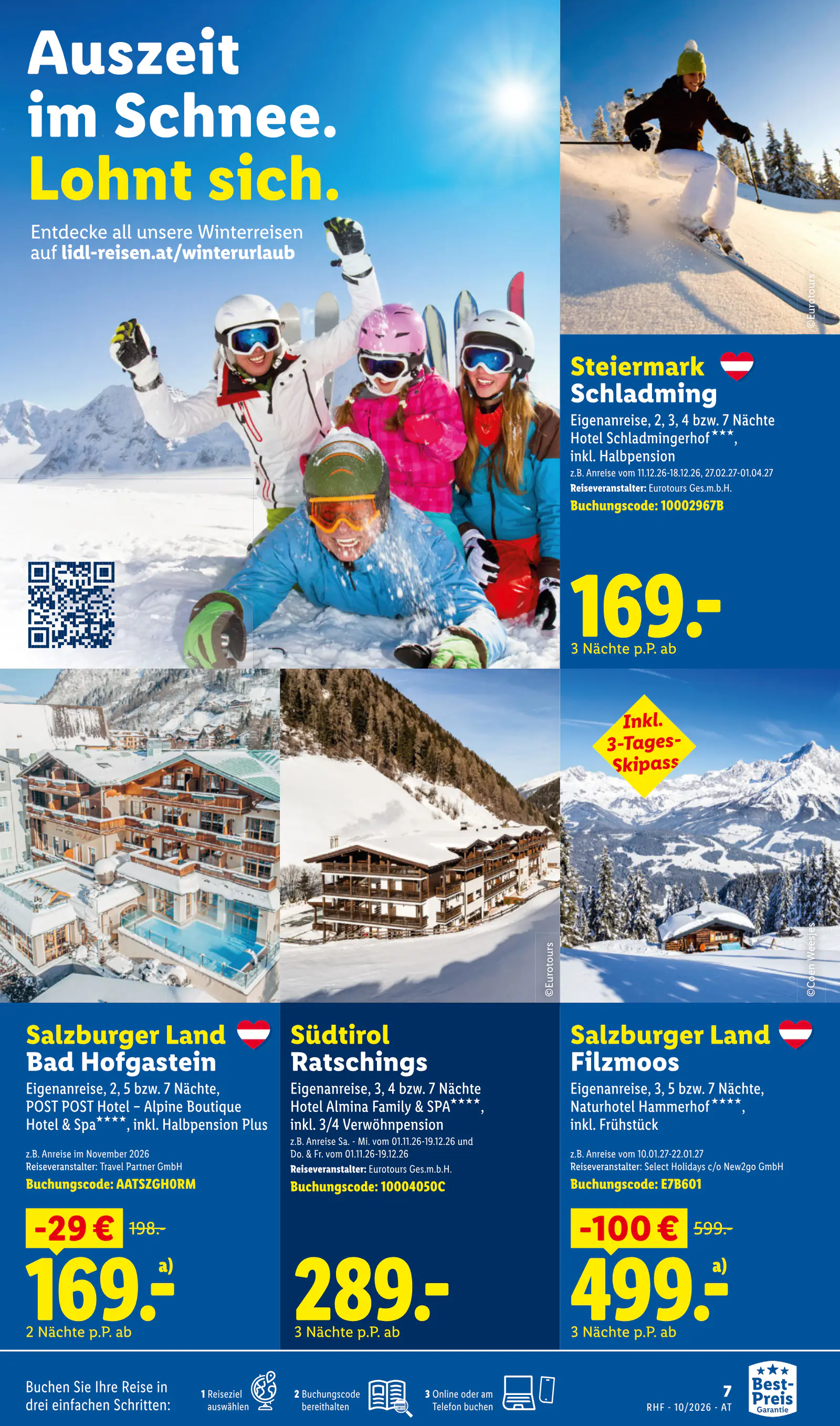 Lidl Ausztria Oktober Reise-Highlights, Buchbar ab 30.9., 7. oldal (szept. 30. – okt. 31.)
