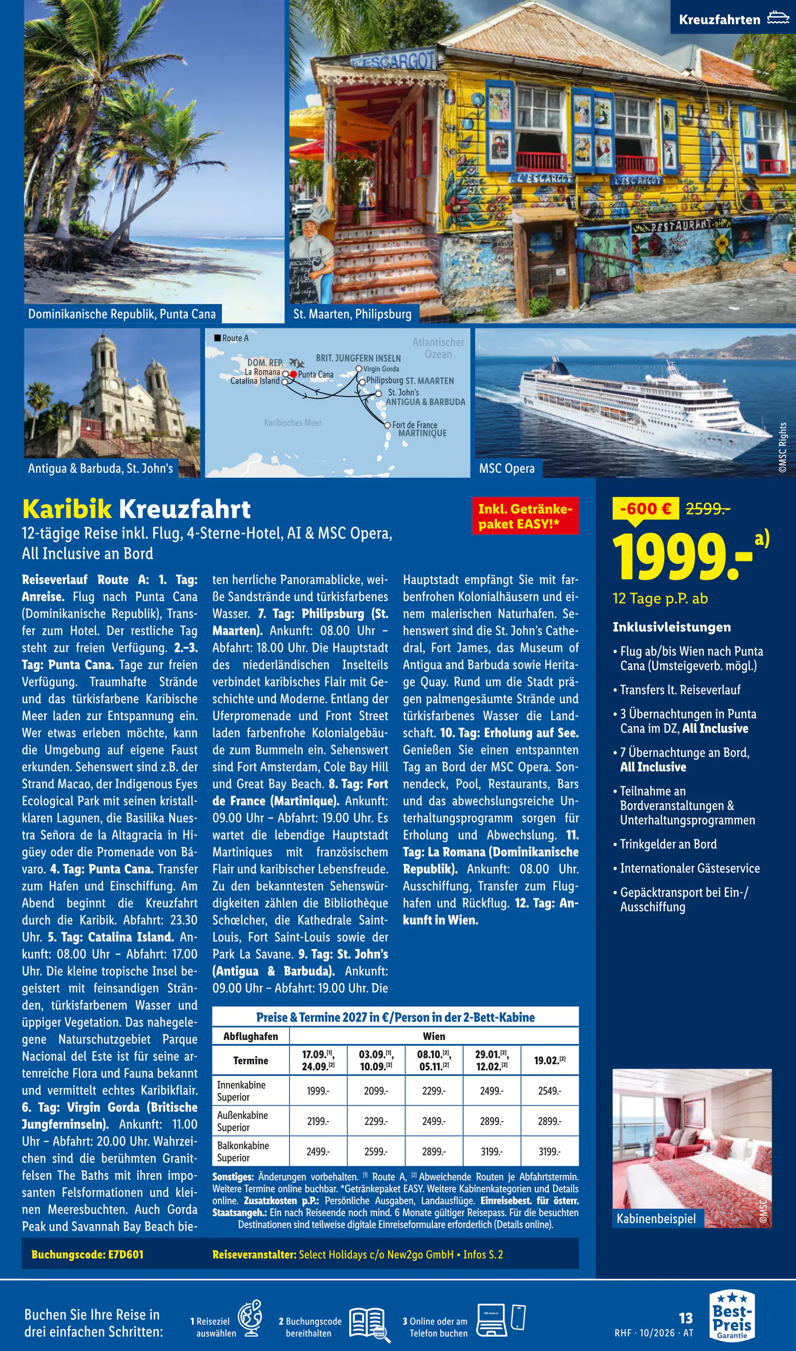 Lidl Ausztria Oktober Reise-Highlights, Buchbar ab 30.9., 13. oldal (szept. 30. – okt. 31.)