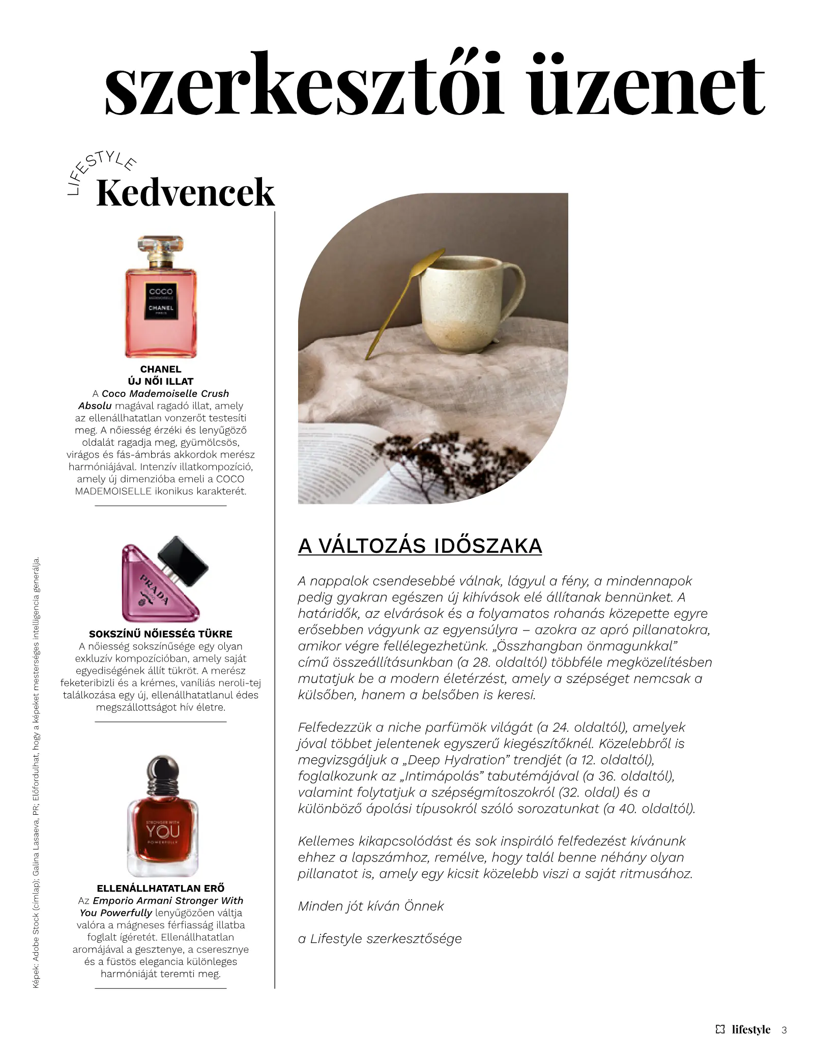Müller Lifestyle magazin, 3. oldal (szept. 1. – okt. 31.)