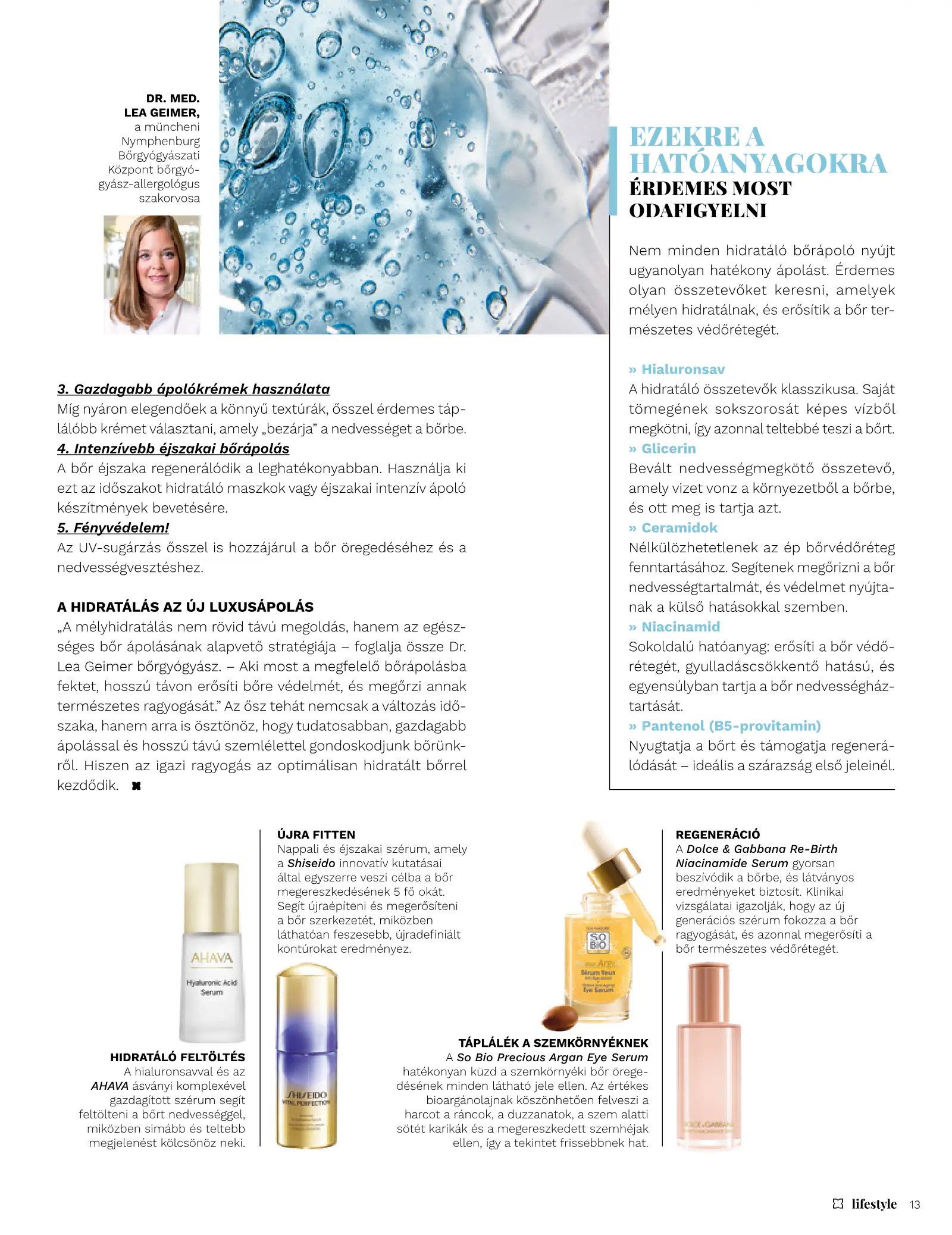 Müller Lifestyle magazin, 13. oldal (szept. 1. – okt. 31.)