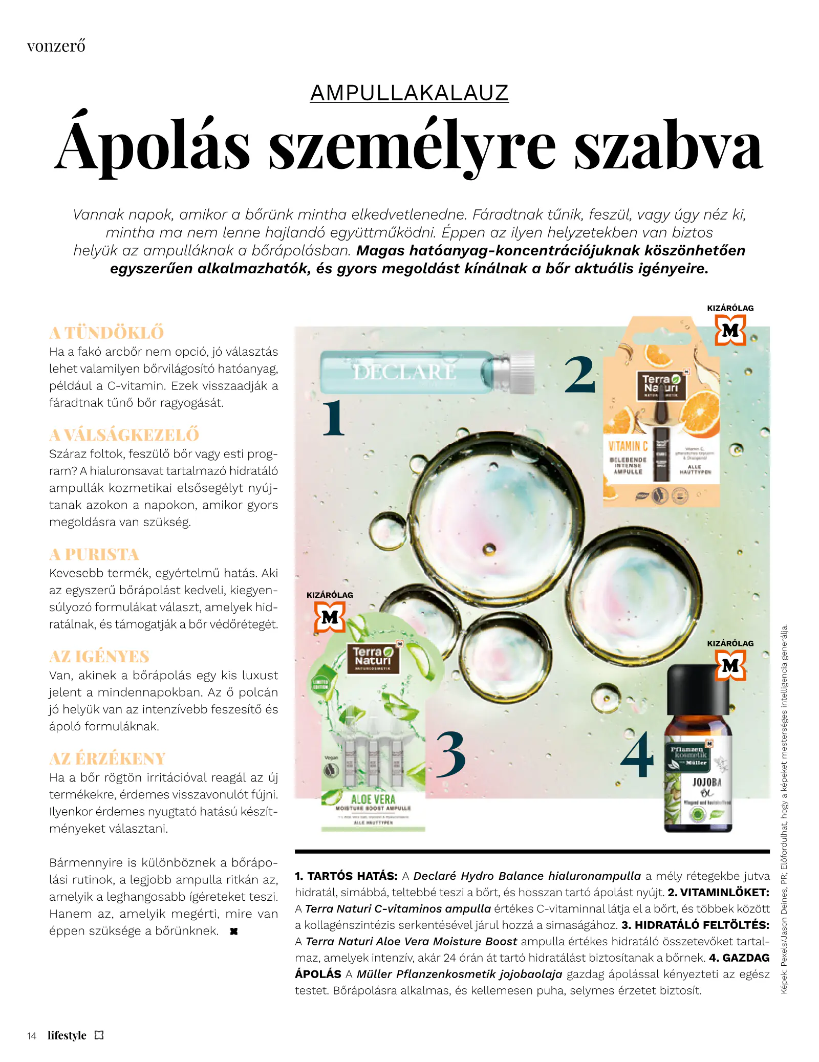 Müller Lifestyle magazin, 14. oldal (szept. 1. – okt. 31.)