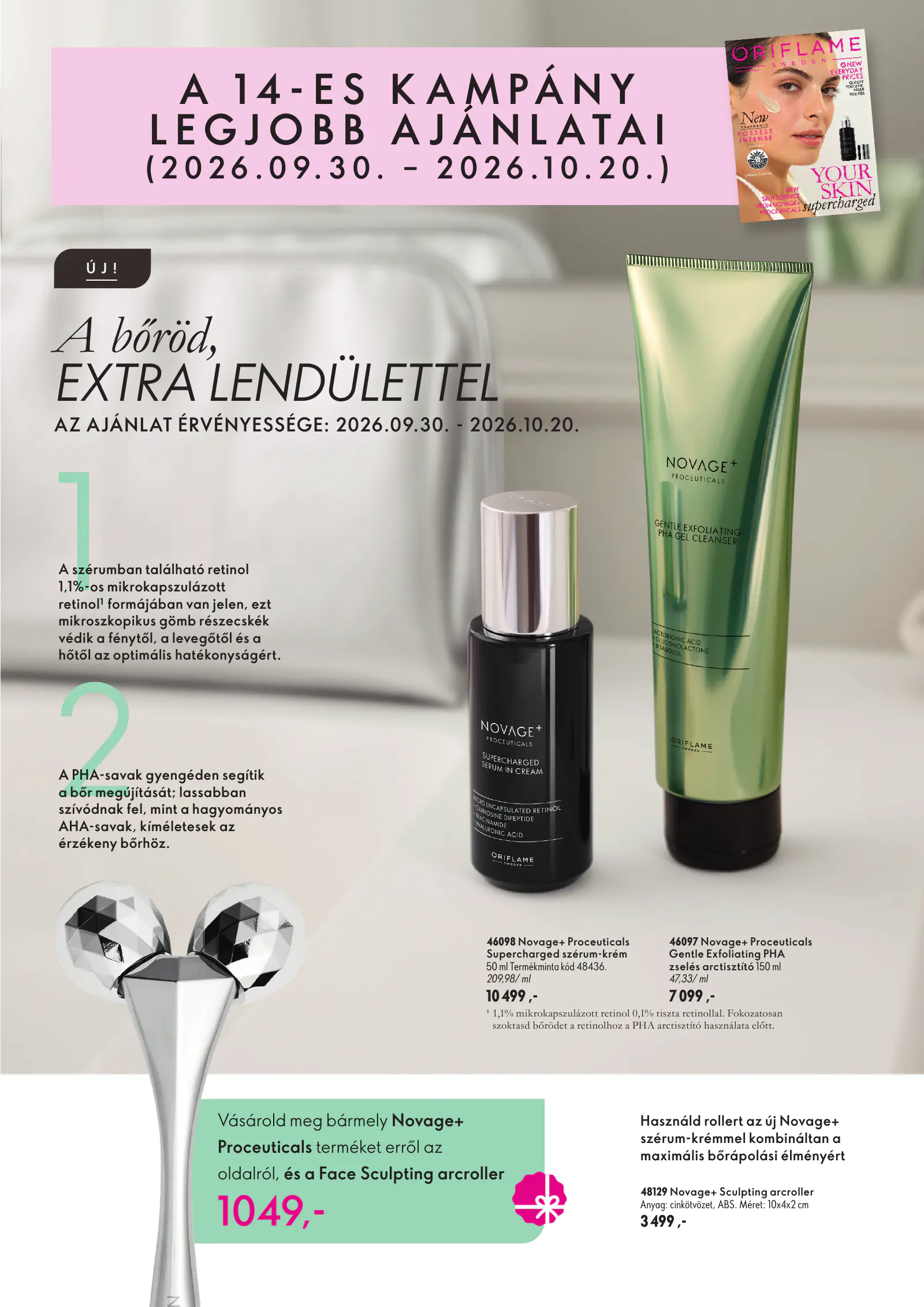 Oriflame C14 Legjobb Ajánlatok, 1. oldal (szept. 30. – okt. 20.)