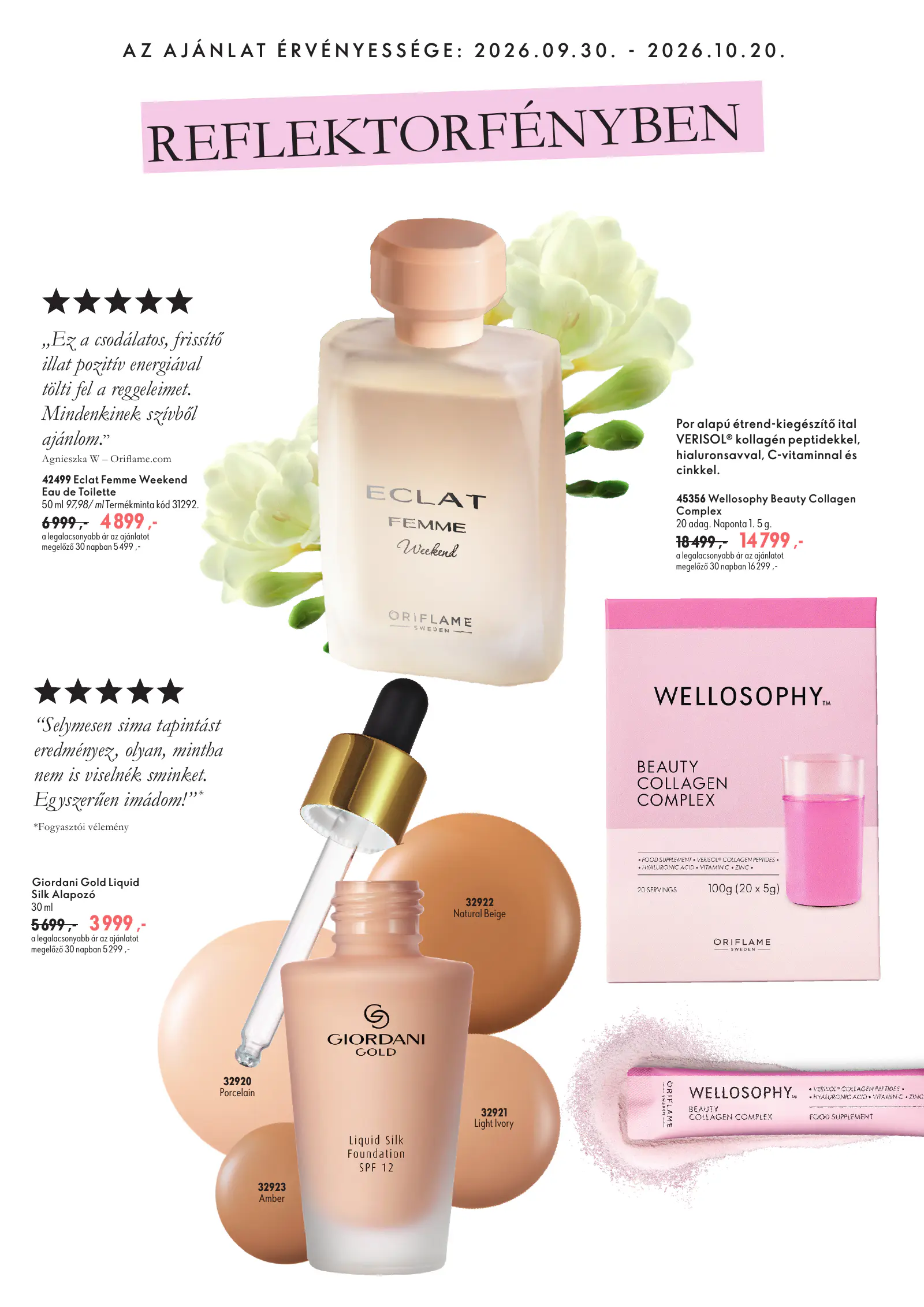 Oriflame C14 Legjobb Ajánlatok, 2. oldal (szept. 30. – okt. 20.)