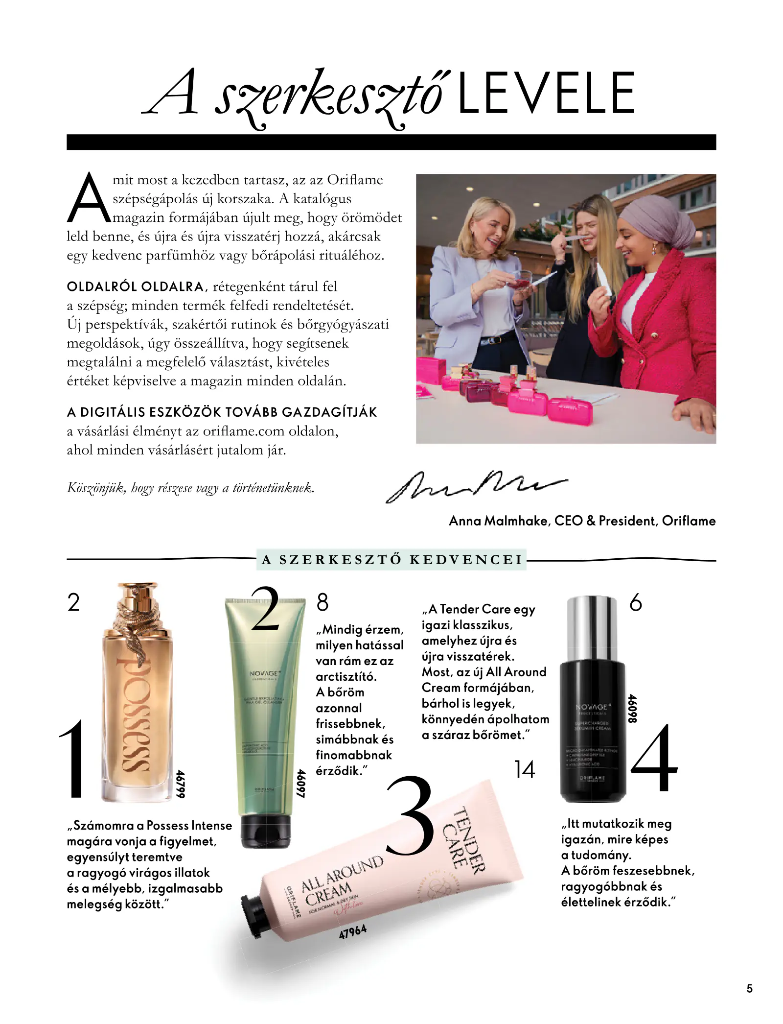Oriflame akciós újság, 5. oldal (szept. 30. – nov. 10.)