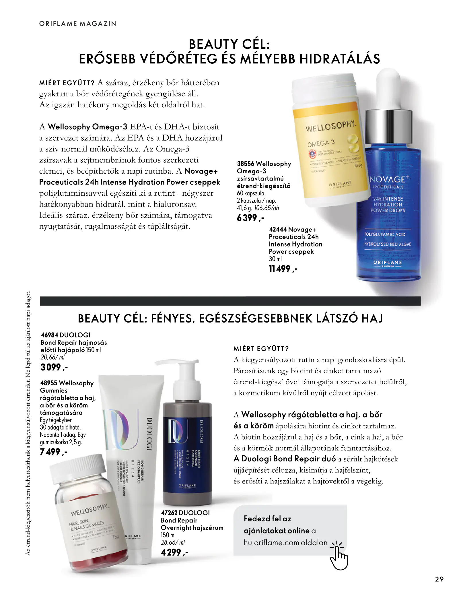 Oriflame akciós újság, 29. oldal (szept. 30. – nov. 10.)