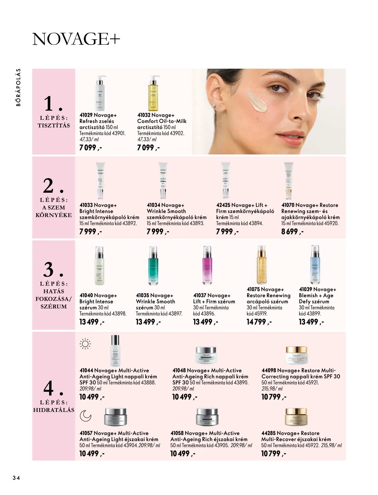 Oriflame akciós újság, 34. oldal (szept. 30. – nov. 10.)
