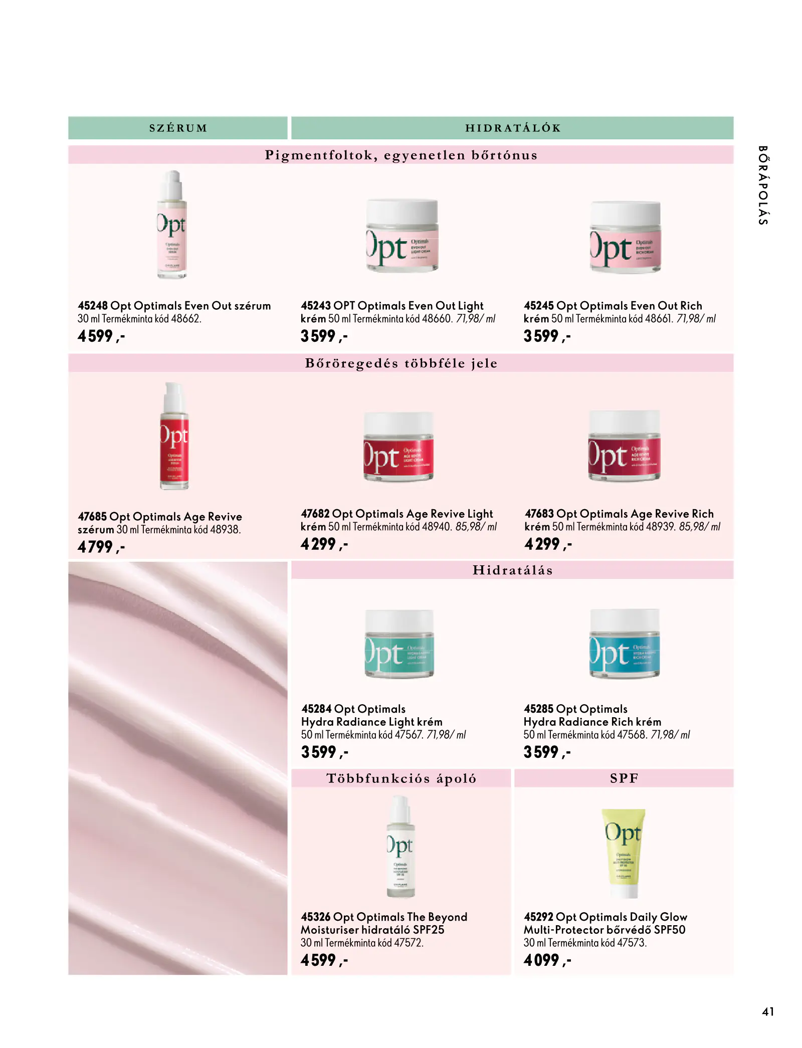 Oriflame akciós újság, 41. oldal (szept. 30. – nov. 10.)