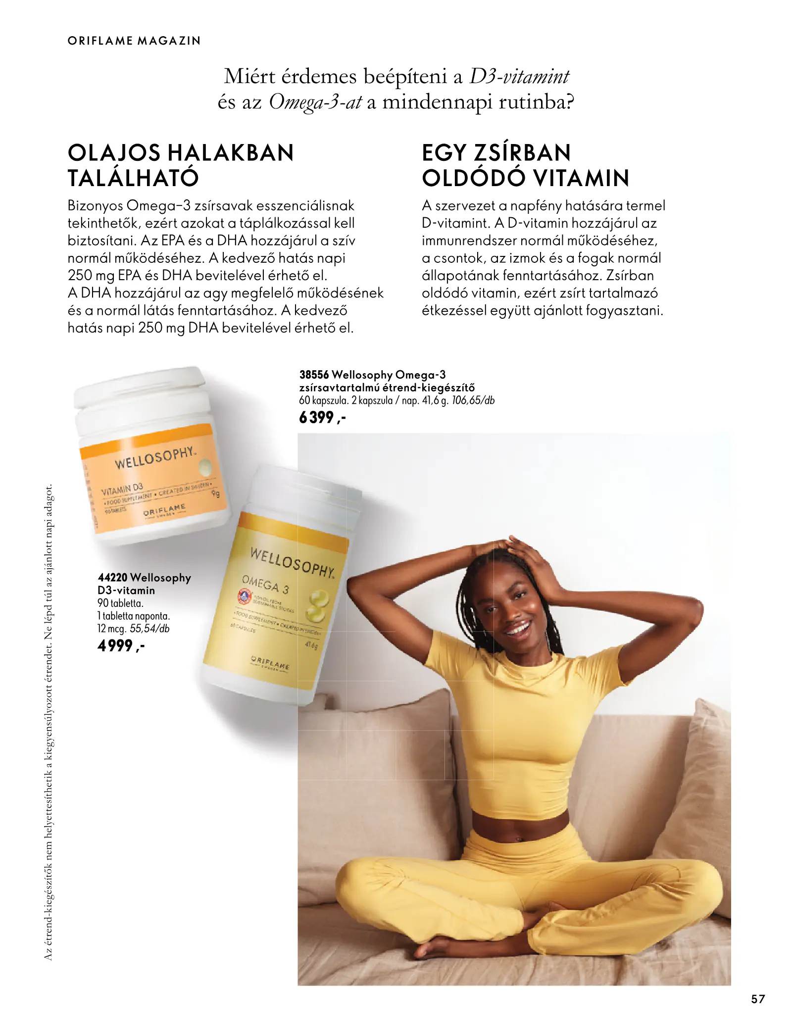 Oriflame akciós újság, 57. oldal (szept. 30. – nov. 10.)
