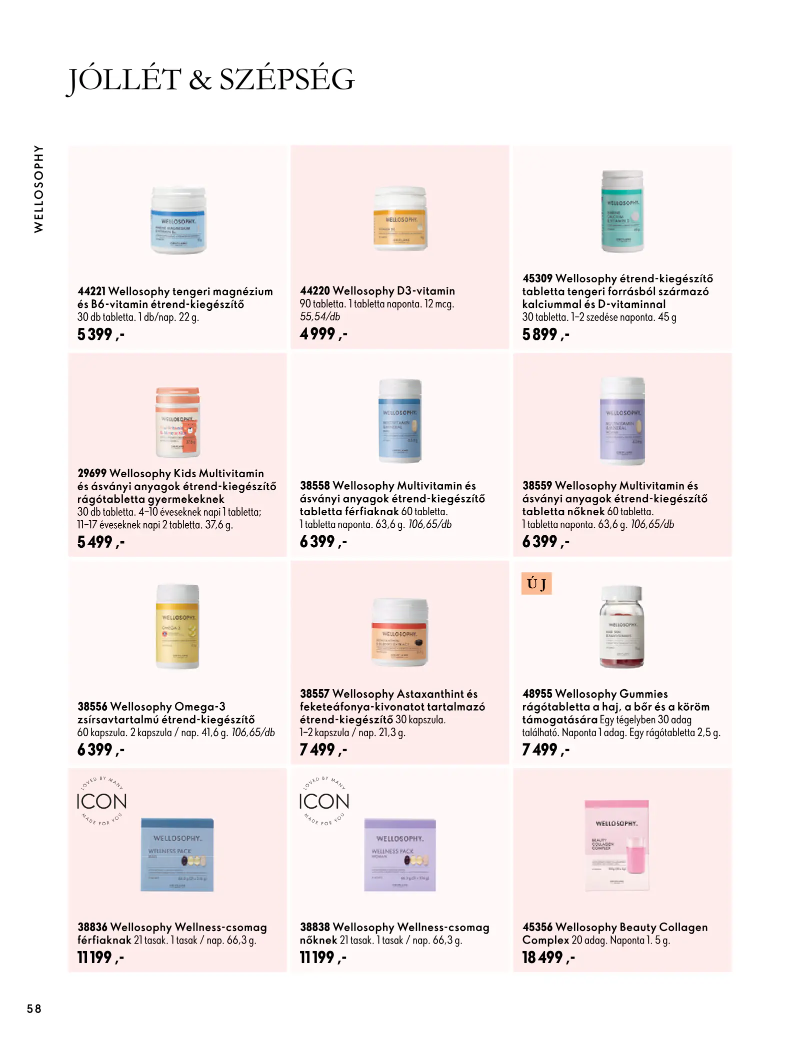 Oriflame akciós újság, 58. oldal (szept. 30. – nov. 10.)