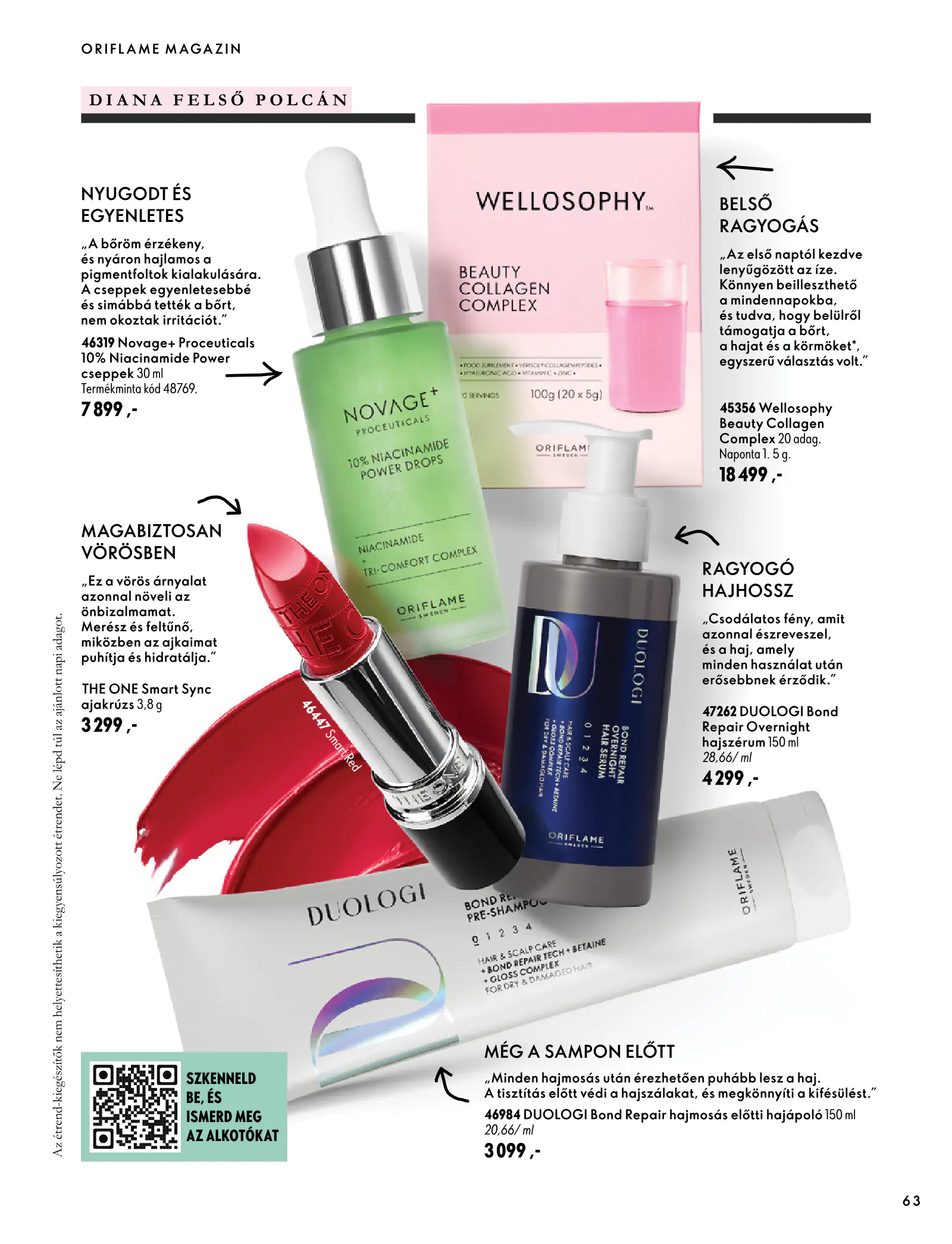 Oriflame akciós újság, 63. oldal (szept. 30. – nov. 10.)