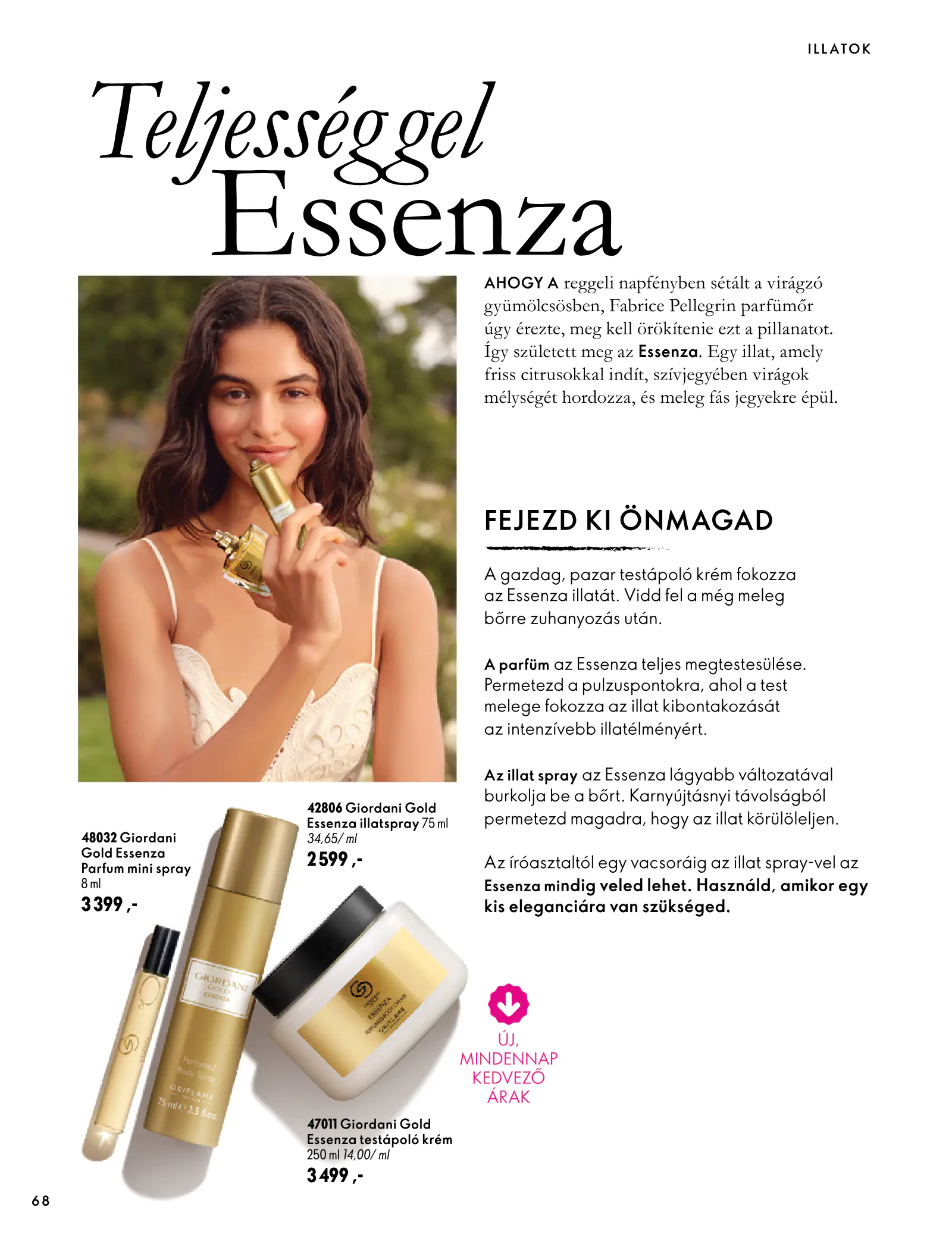 Oriflame akciós újság, 68. oldal (szept. 30. – nov. 10.)