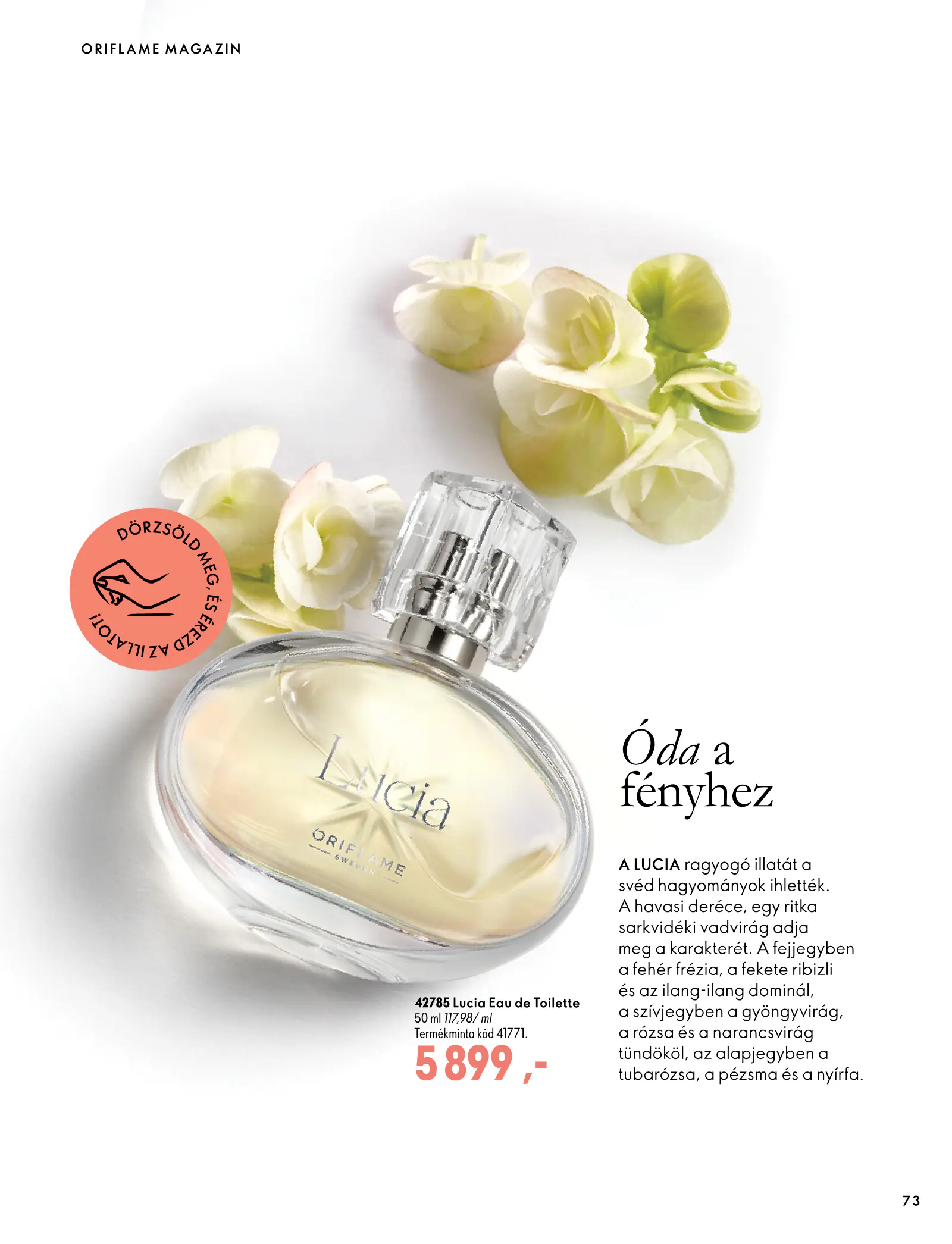 Oriflame akciós újság, 73. oldal (szept. 30. – nov. 10.)
