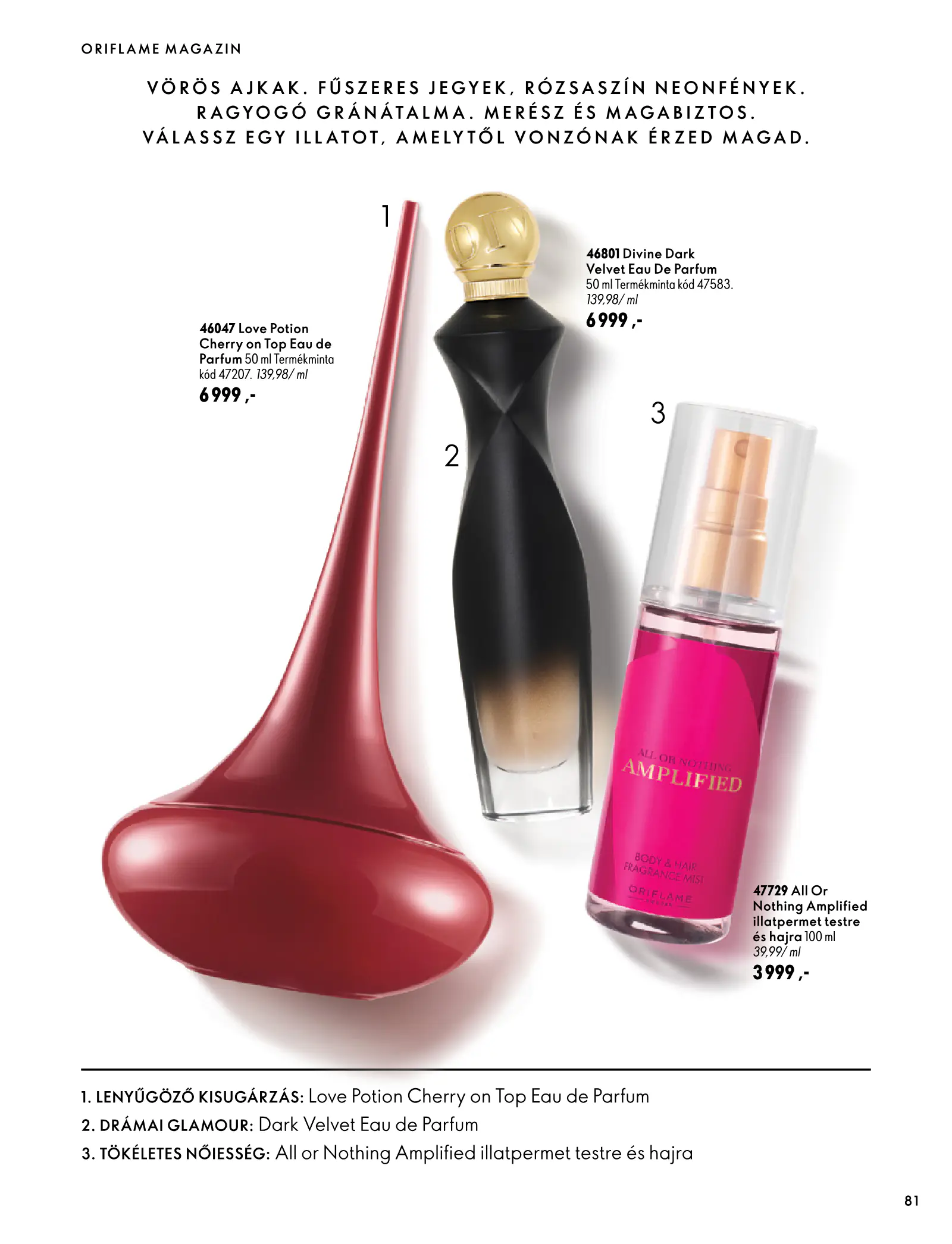Oriflame akciós újság, 81. oldal (szept. 30. – nov. 10.)