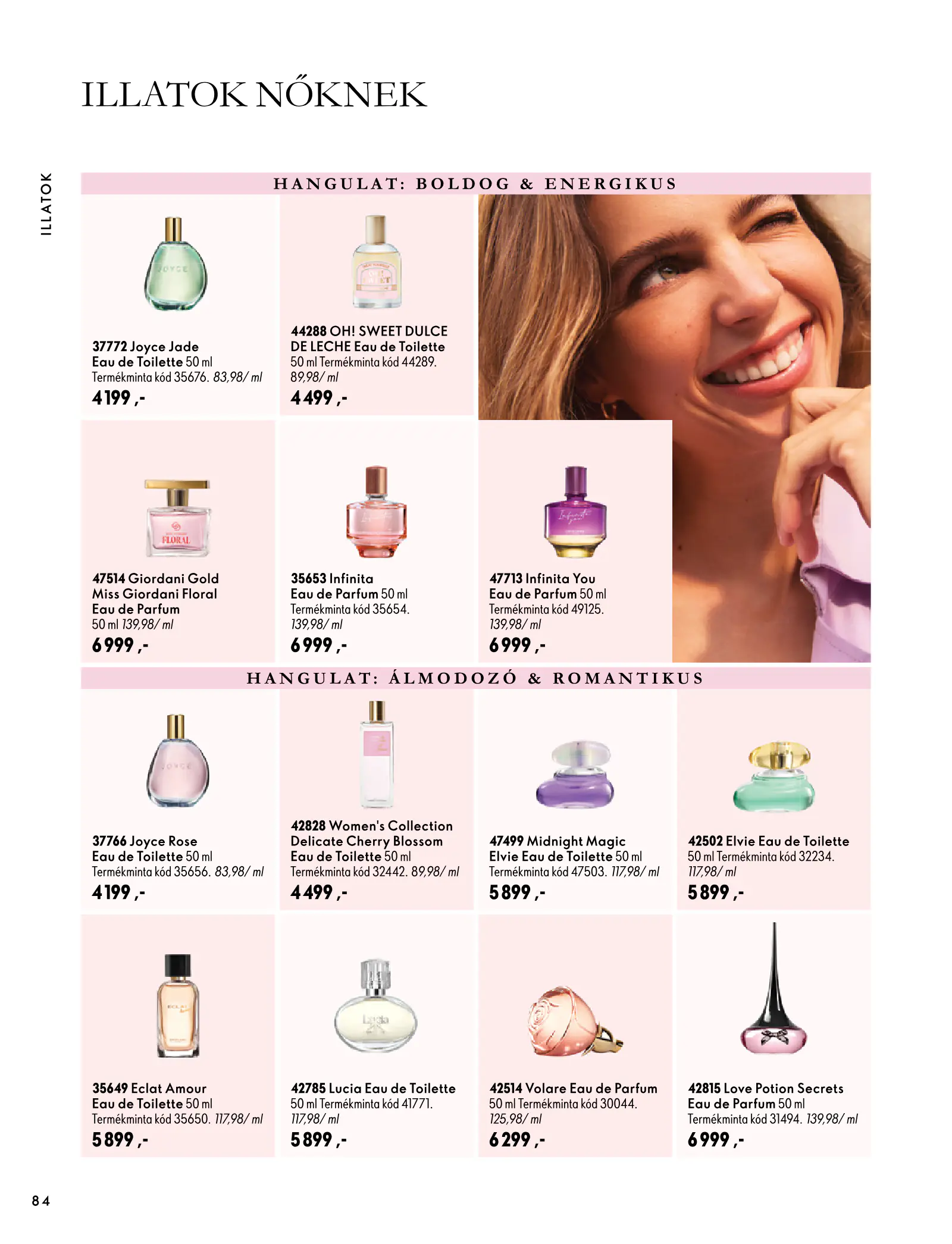 Oriflame akciós újság, 84. oldal (szept. 30. – nov. 10.)