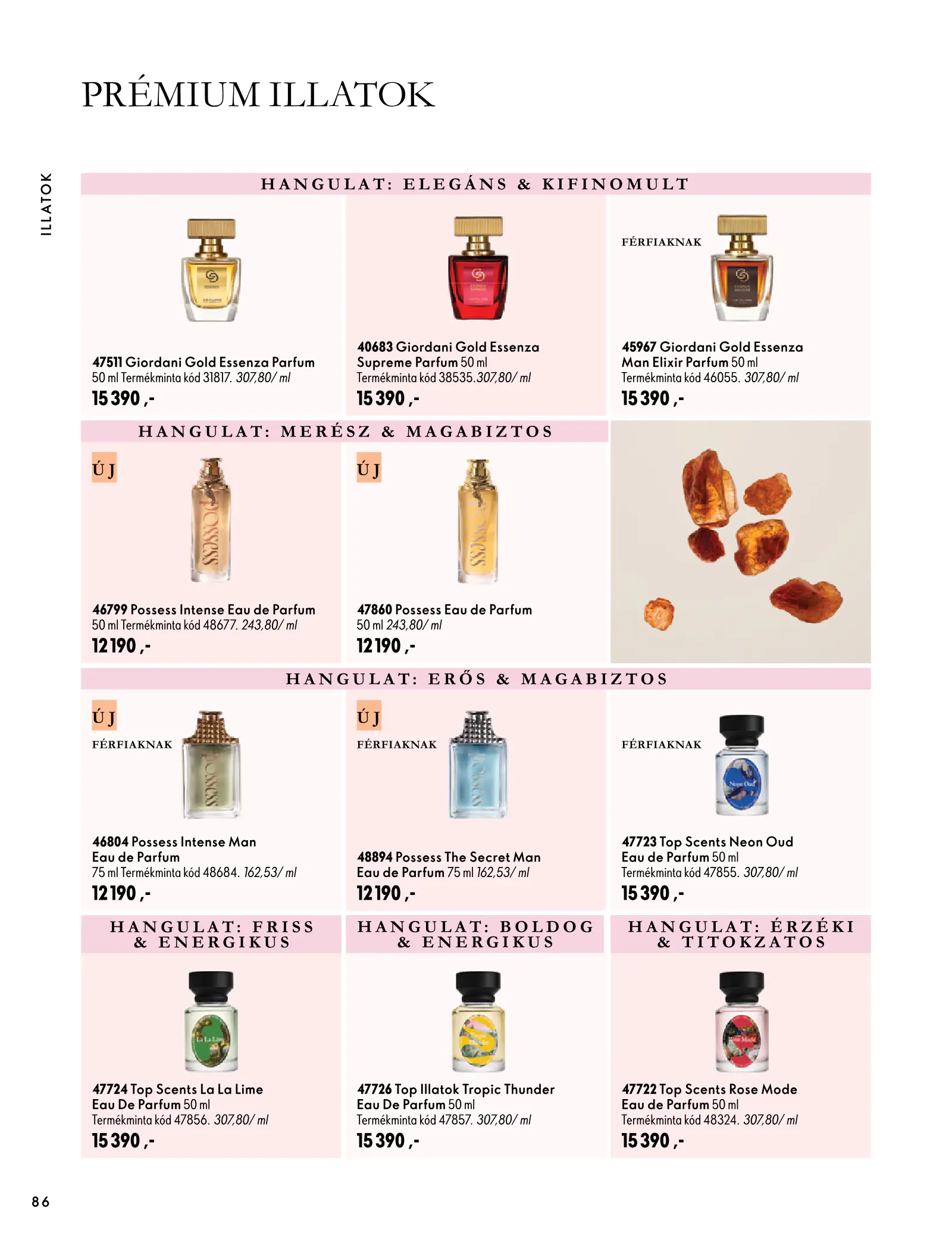 Oriflame akciós újság, 86. oldal (szept. 30. – nov. 10.)