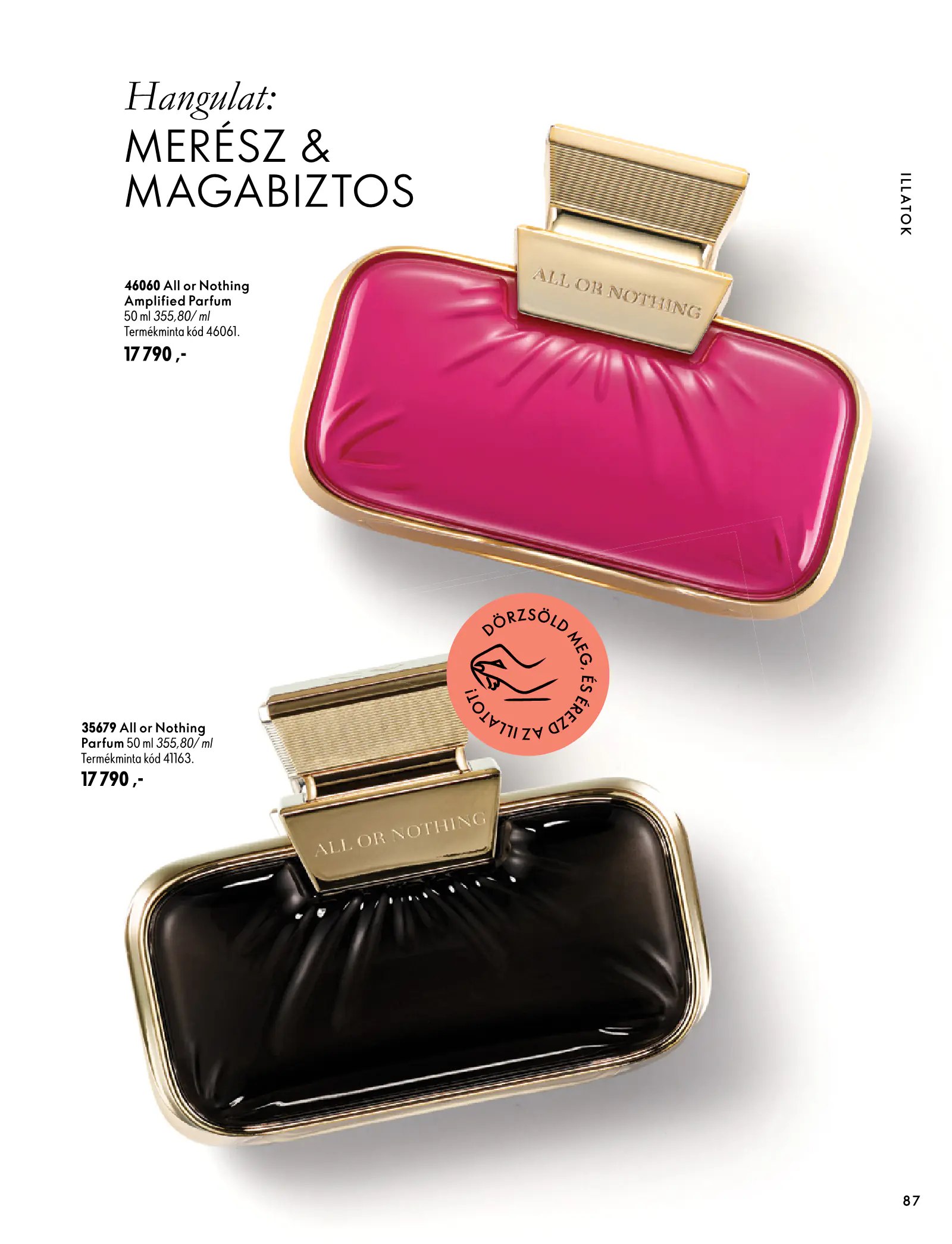 Oriflame akciós újság, 87. oldal (szept. 30. – nov. 10.)