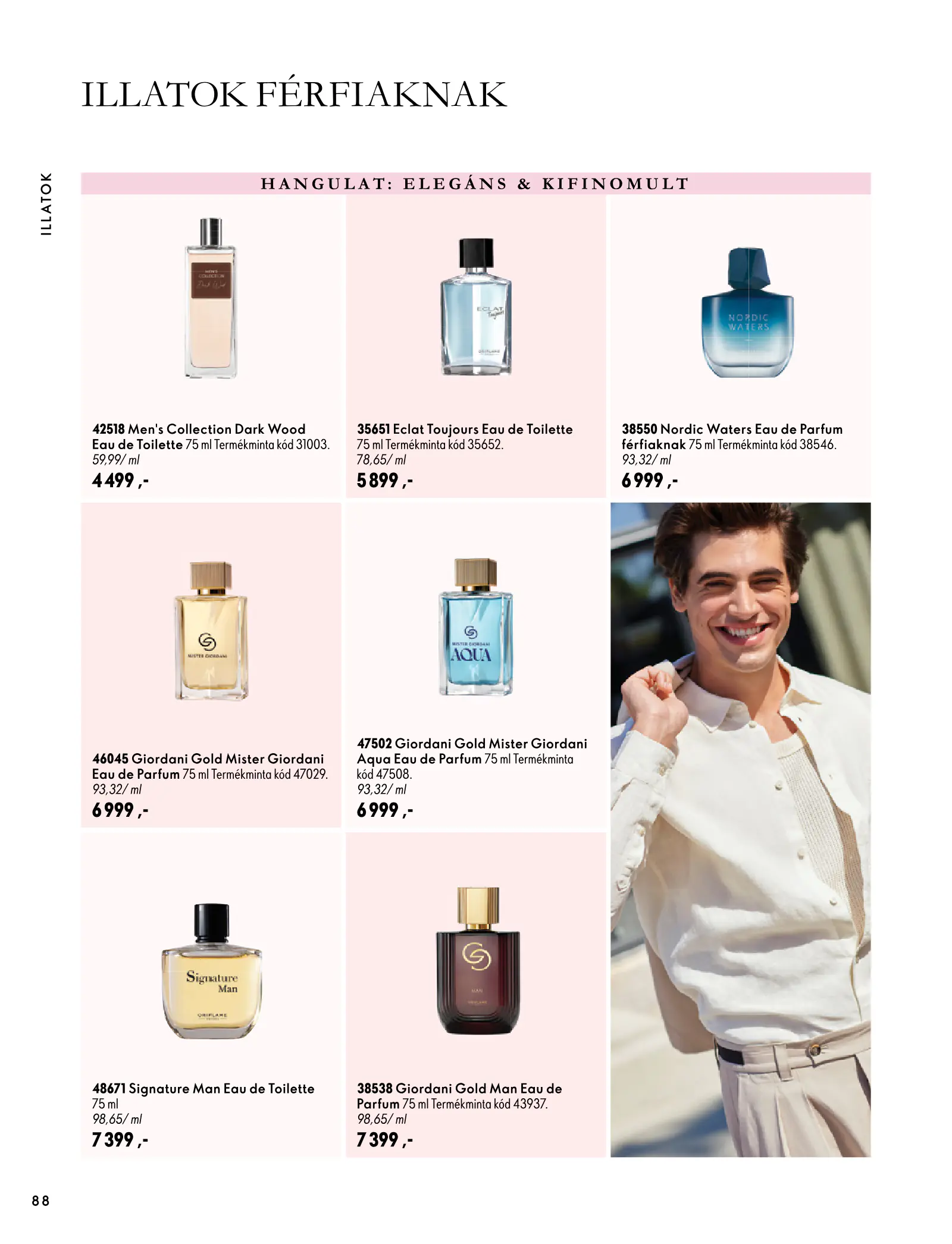 Oriflame akciós újság, 88. oldal (szept. 30. – nov. 10.)