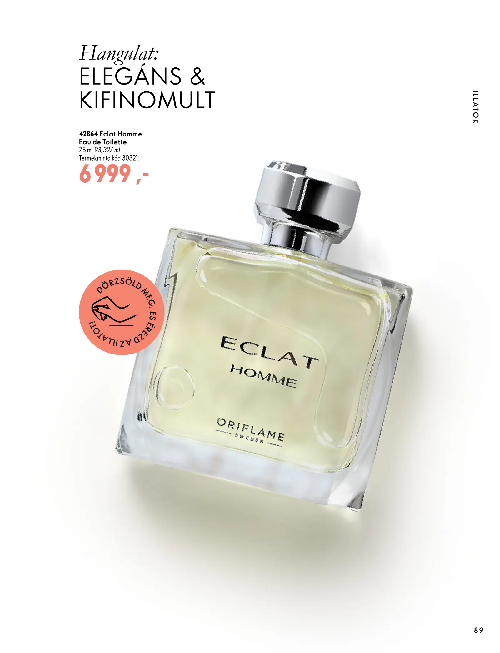 Oriflame akciós újság, 89. oldal (szept. 30. – nov. 10.)