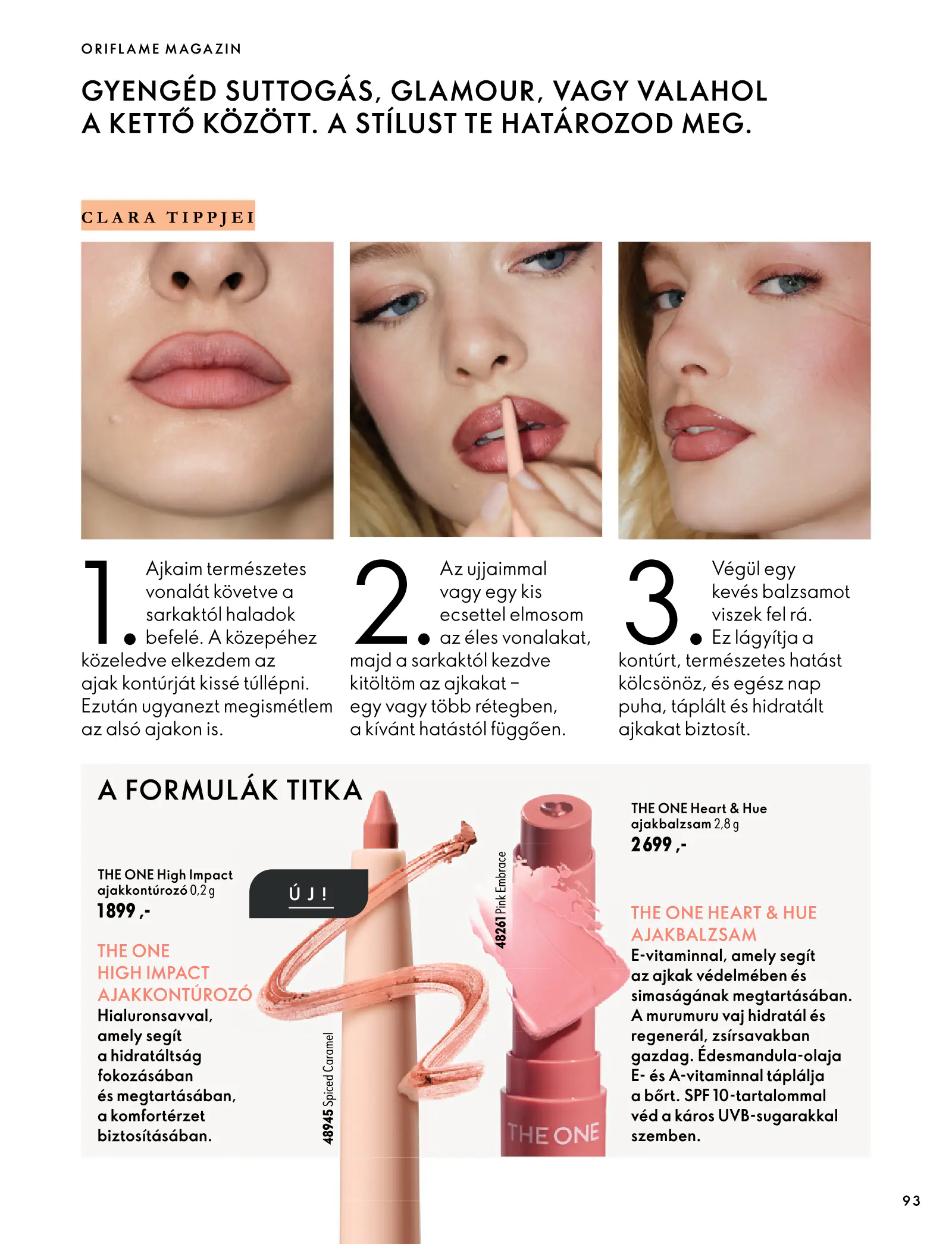 Oriflame akciós újság, 93. oldal (szept. 30. – nov. 10.)
