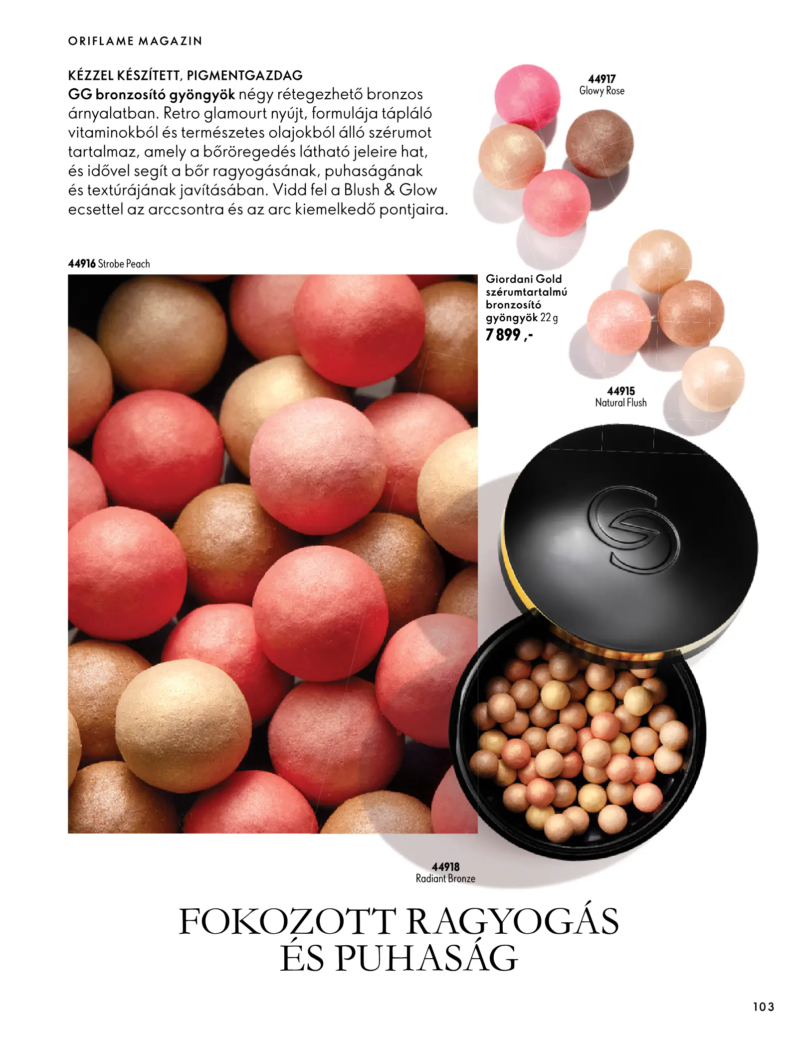 Oriflame akciós újság, 103. oldal (szept. 30. – nov. 10.)