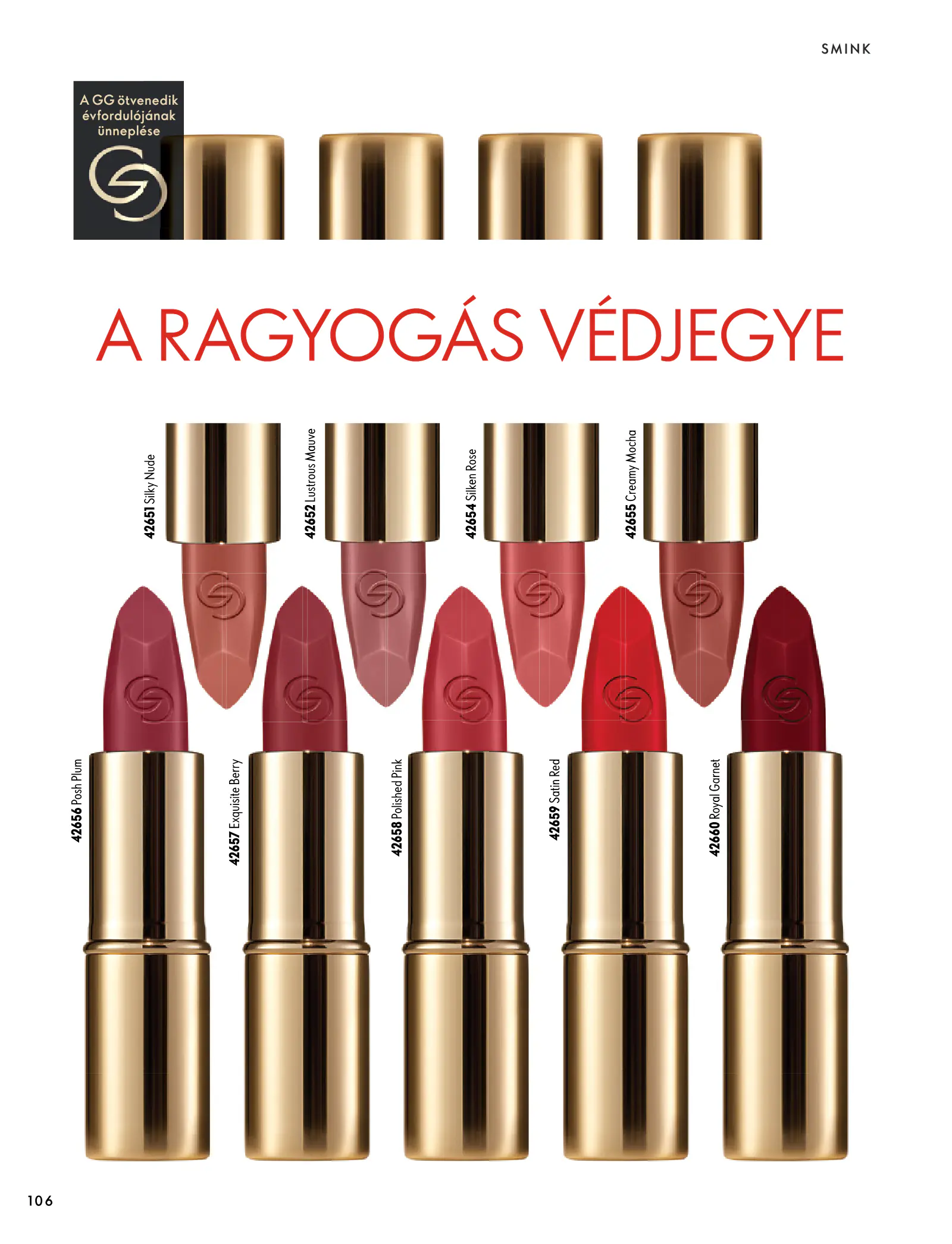 Oriflame akciós újság, 106. oldal (szept. 30. – nov. 10.)