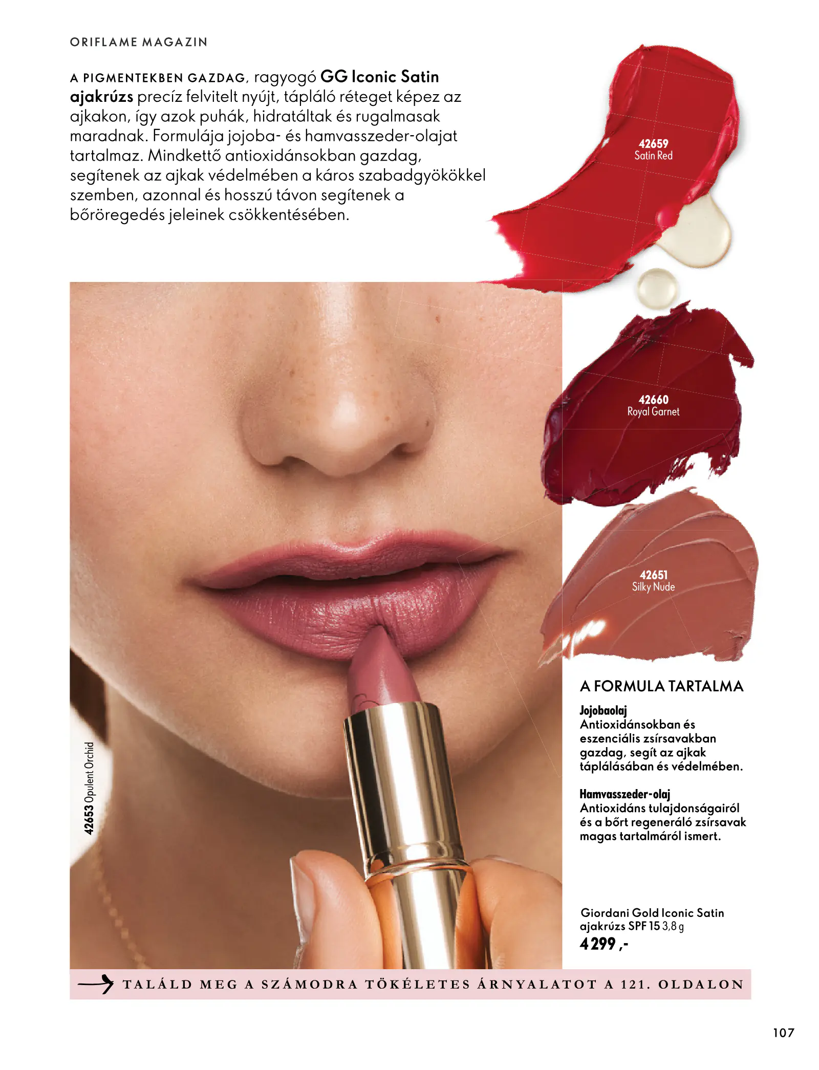 Oriflame akciós újság, 107. oldal (szept. 30. – nov. 10.)