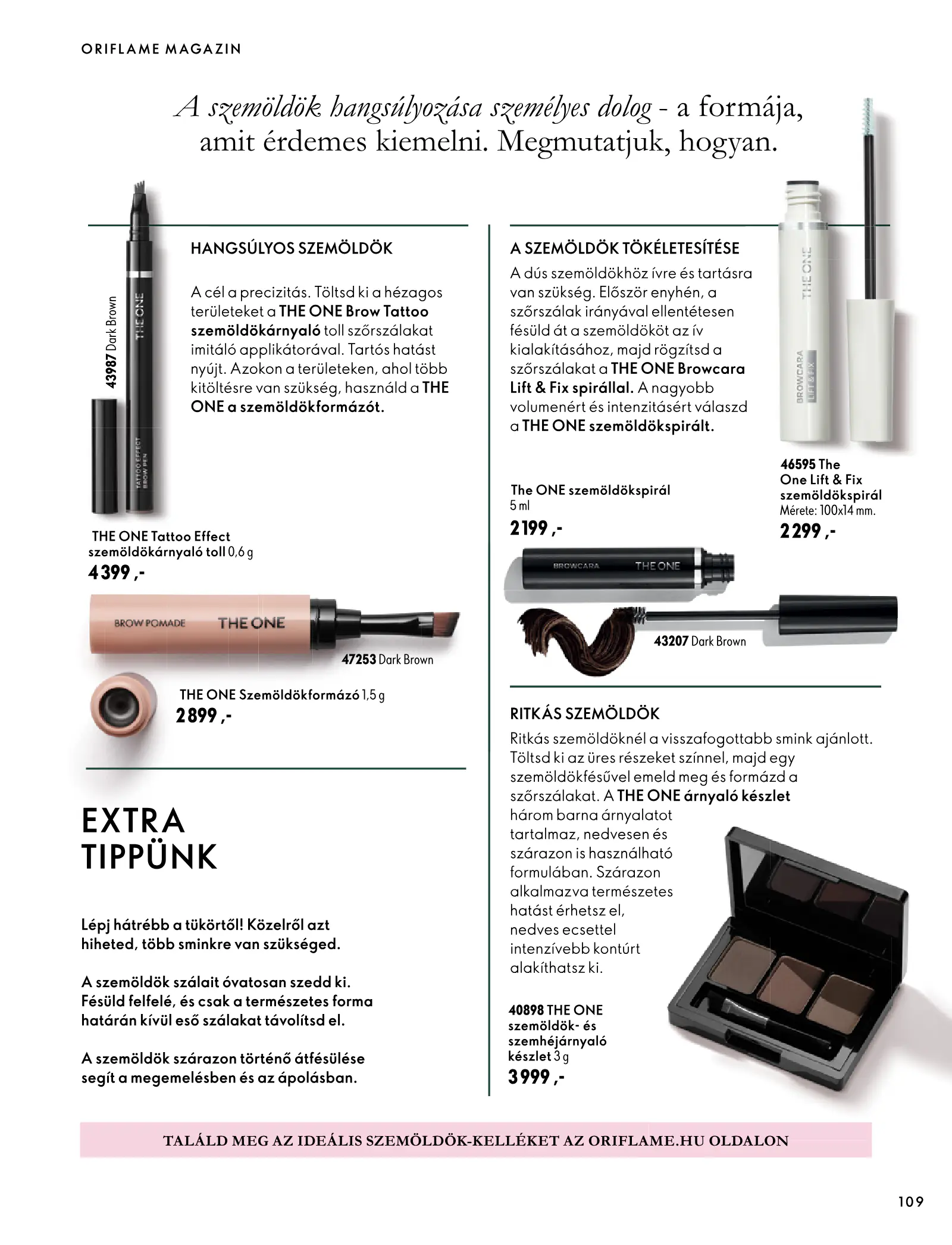 Oriflame akciós újság, 109. oldal (szept. 30. – nov. 10.)