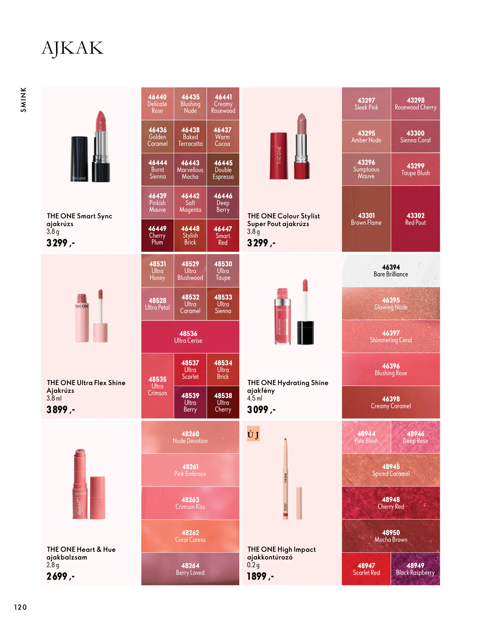 Oriflame akciós újság, 120. oldal (szept. 30. – nov. 10.)