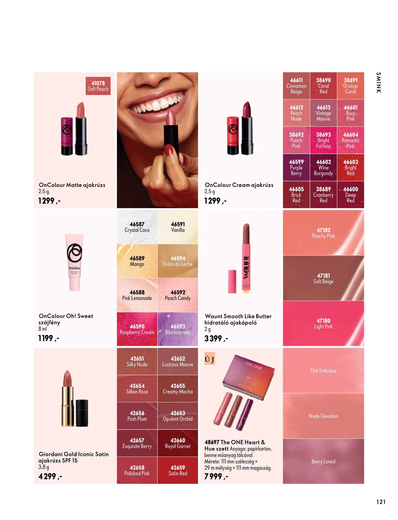 Oriflame akciós újság, 121. oldal (szept. 30. – nov. 10.)