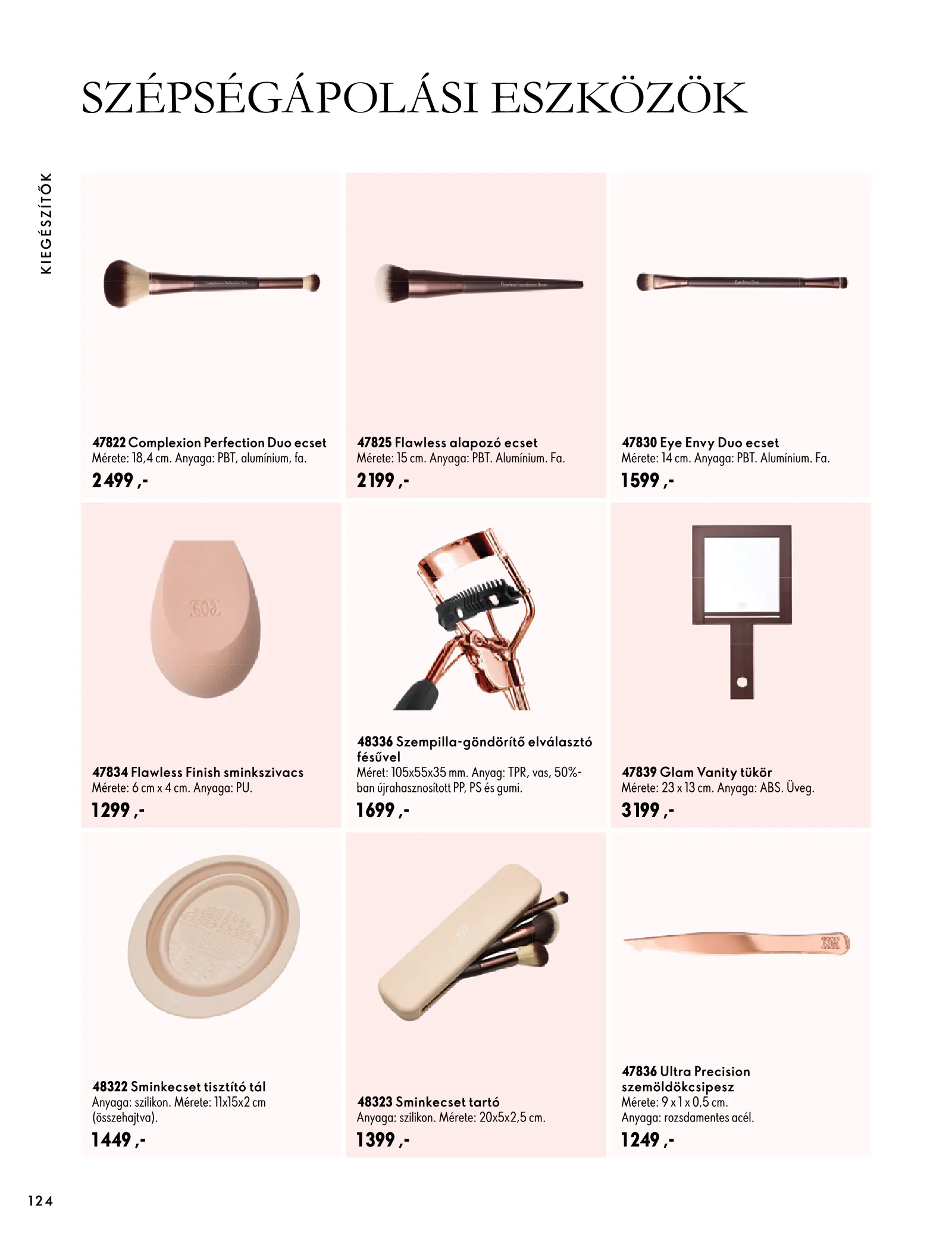 Oriflame akciós újság, 124. oldal (szept. 30. – nov. 10.)