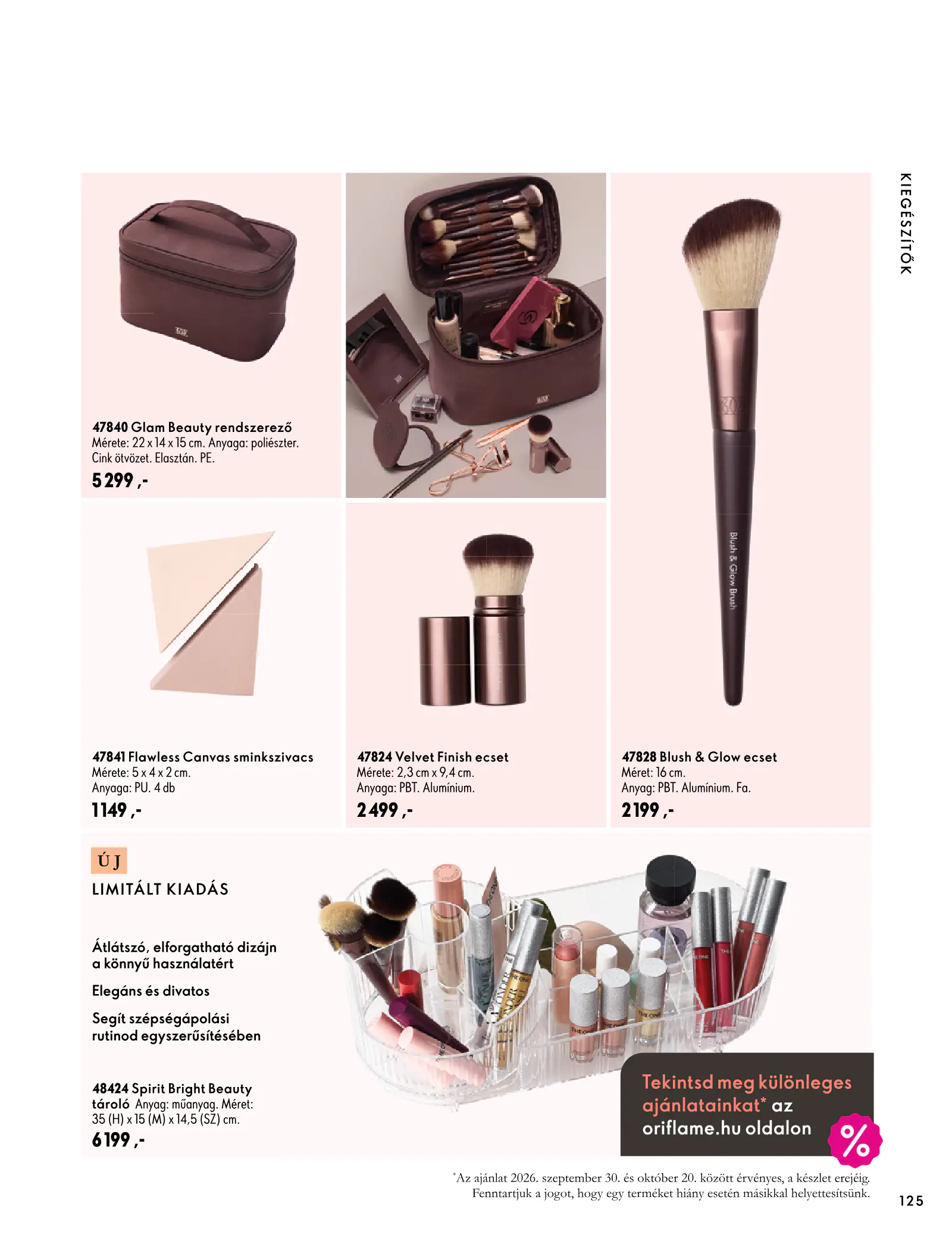 Oriflame akciós újság, 125. oldal (szept. 30. – nov. 10.)