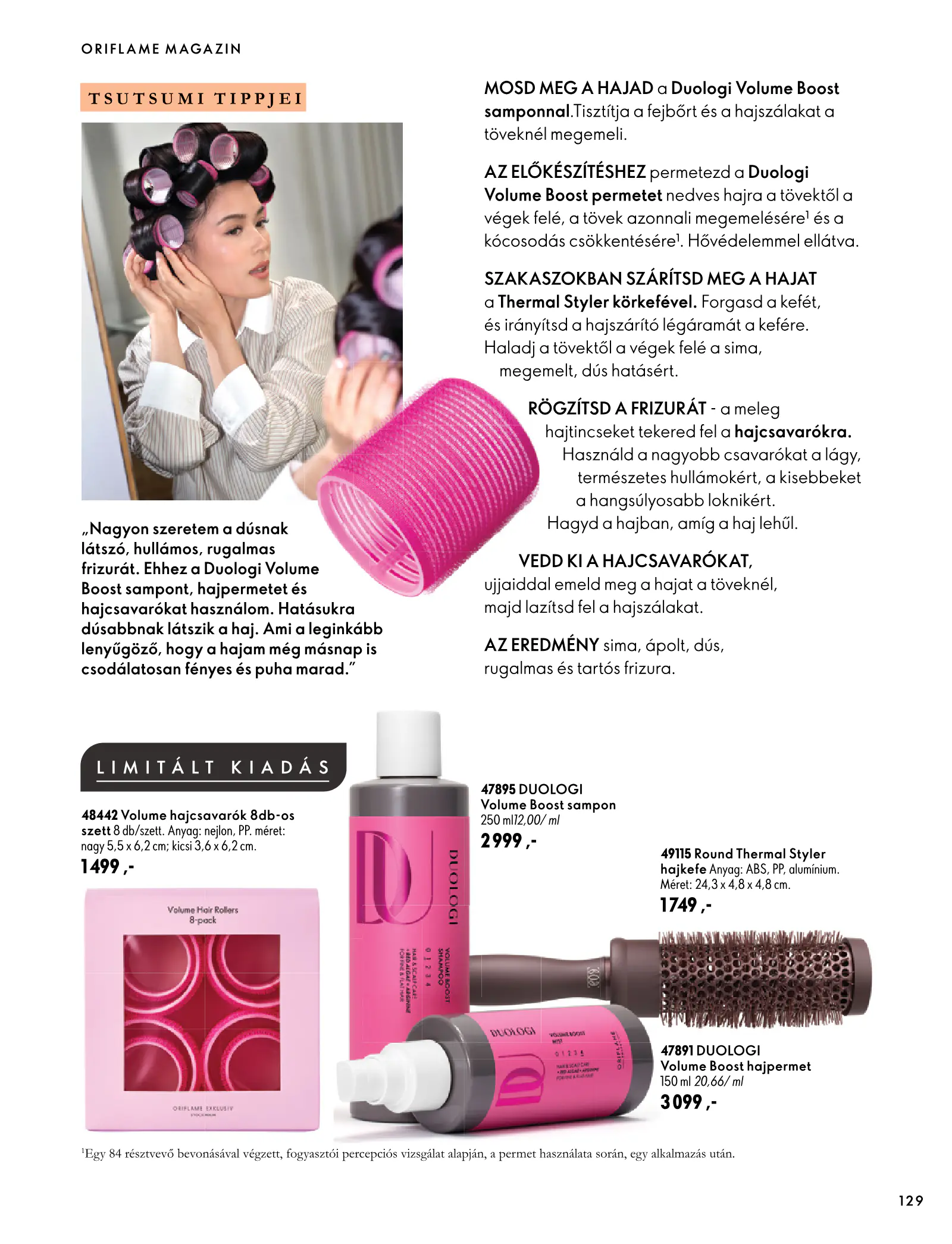 Oriflame akciós újság, 129. oldal (szept. 30. – nov. 10.)